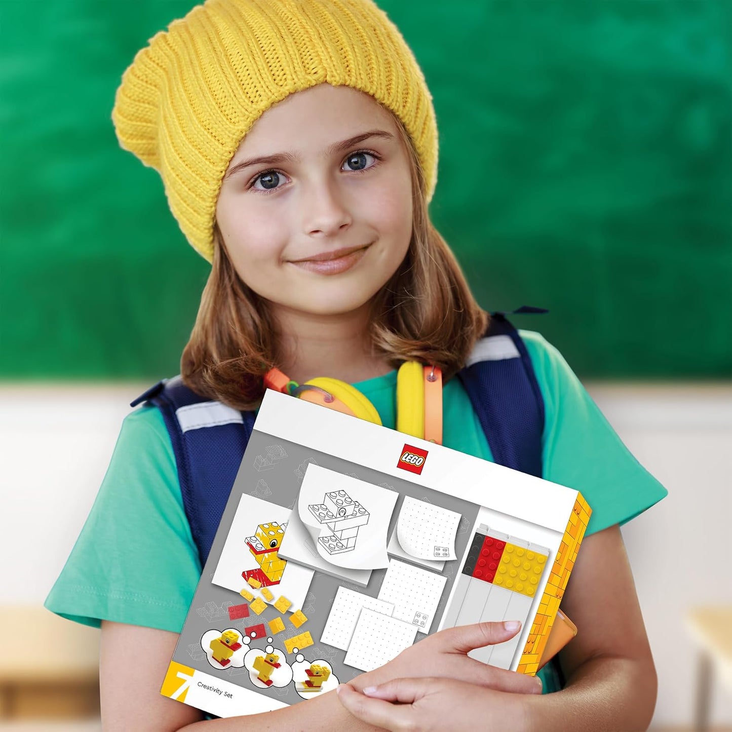 LEGO® Stationery Creativity Set with Duck Building Toy – Build, Draw & Display Fun!