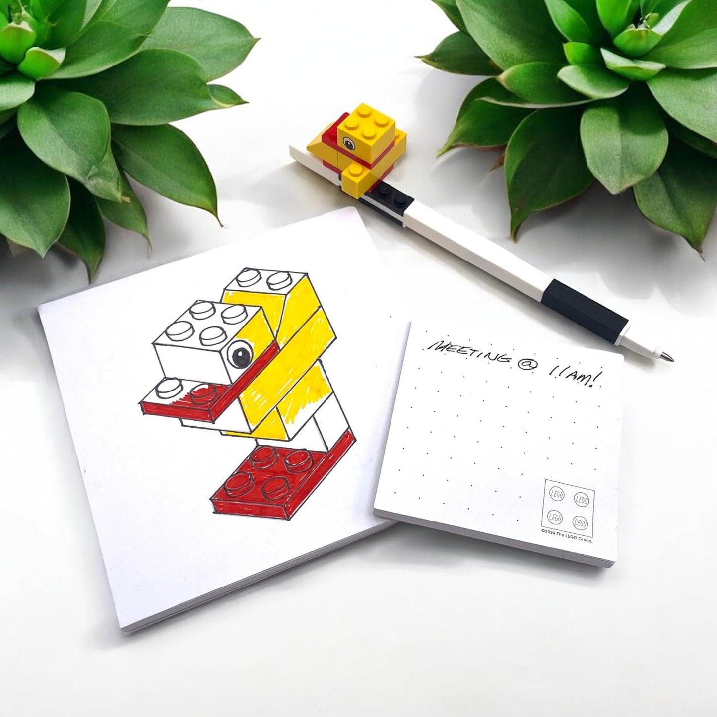 LEGO® Stationery Creativity Set with Duck Building Toy – Build, Draw & Display Fun!