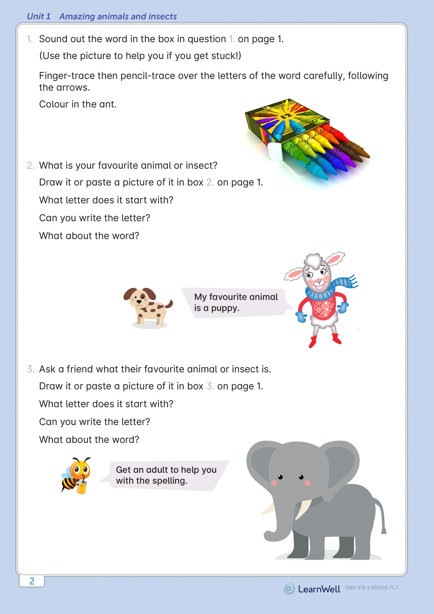 LearnWell Year 1 Homework Start Right Workbook