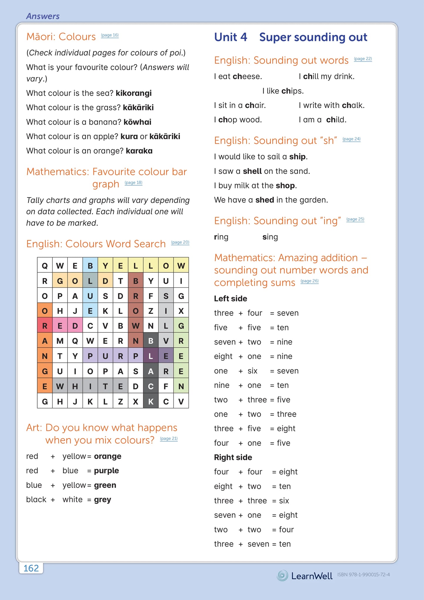 LearnWell Year 2 Homework Start Right Workbook