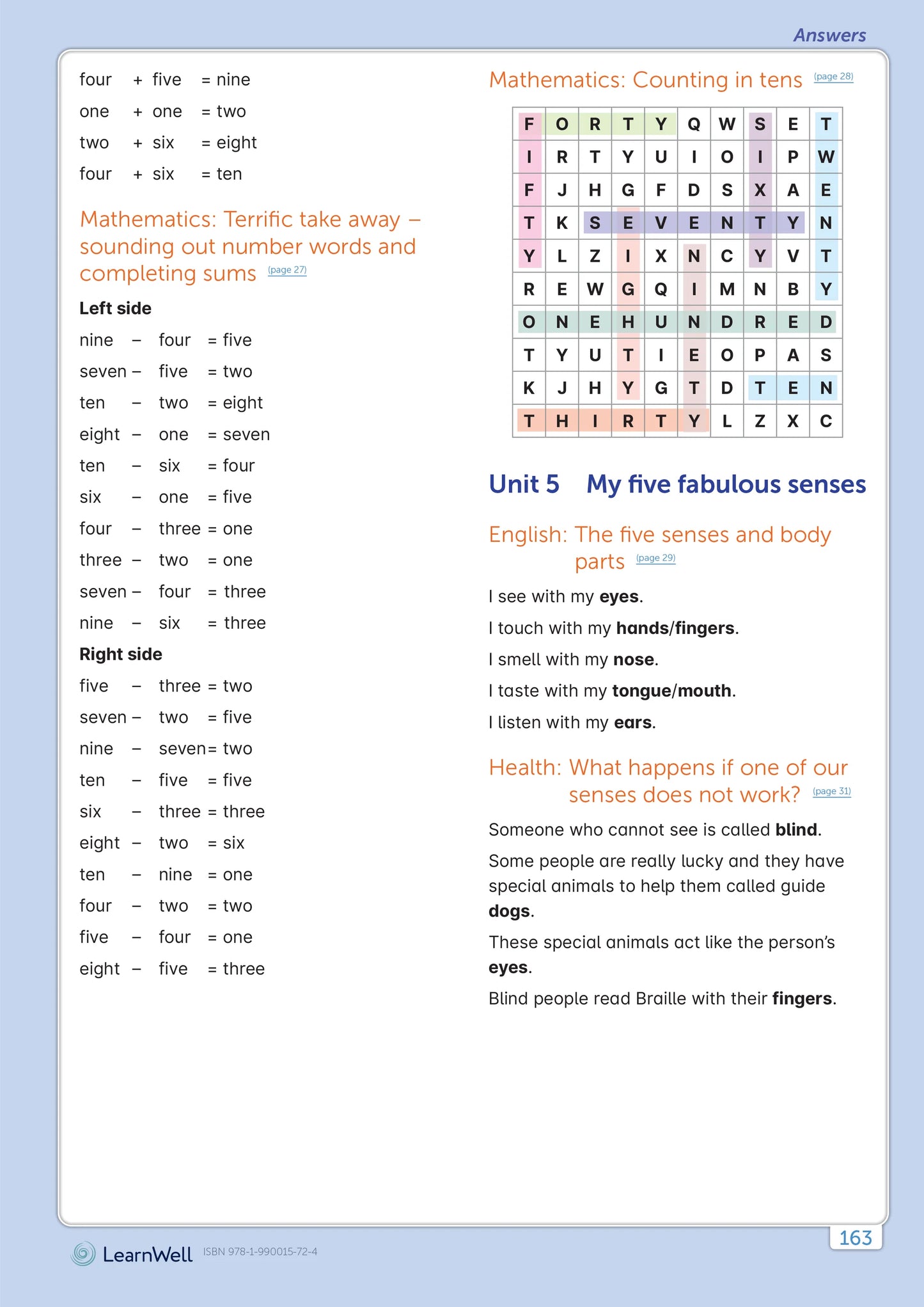 LearnWell Year 2 Homework Start Right Workbook