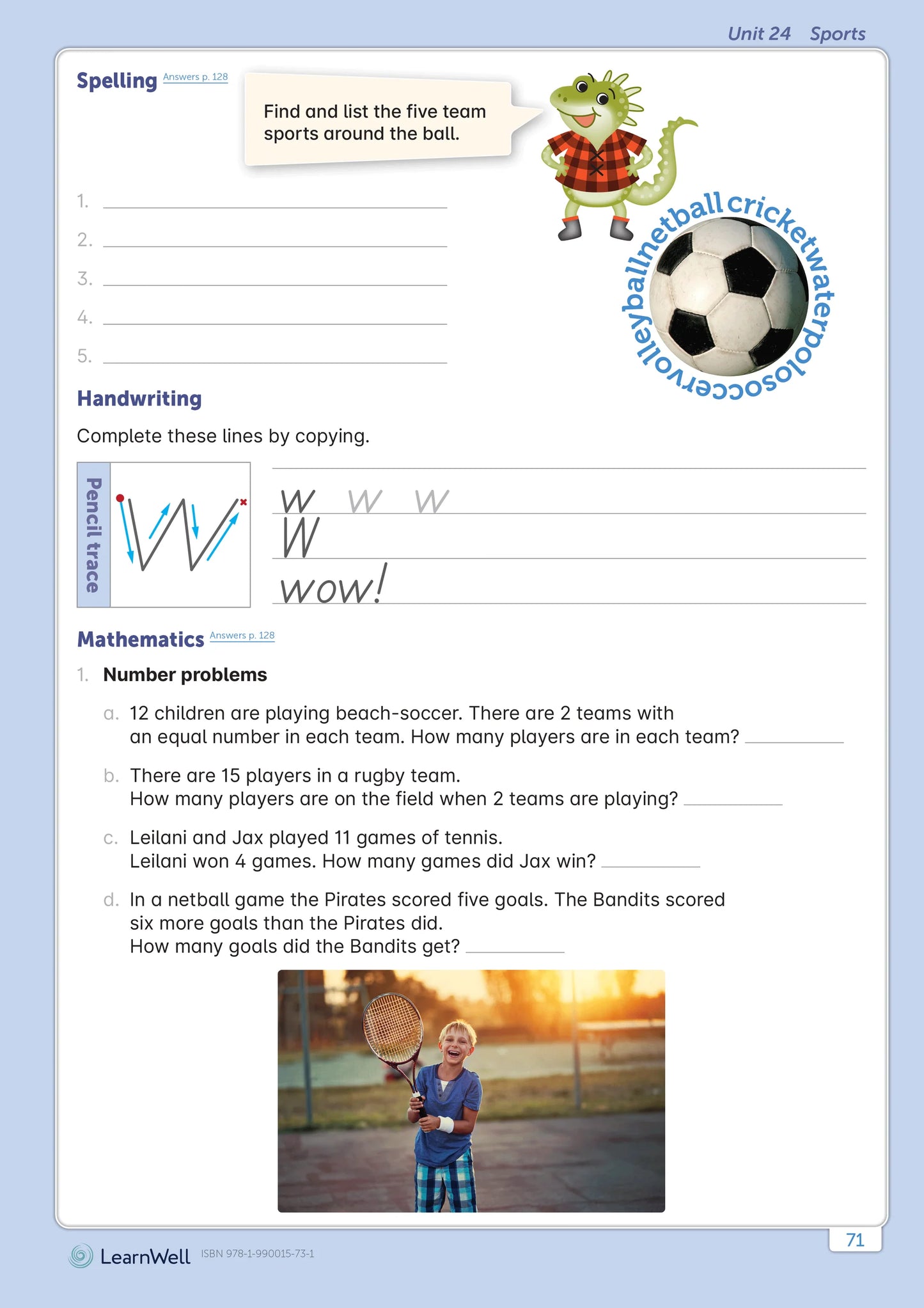 LearnWell Year 3 Homework Start Right Workbook