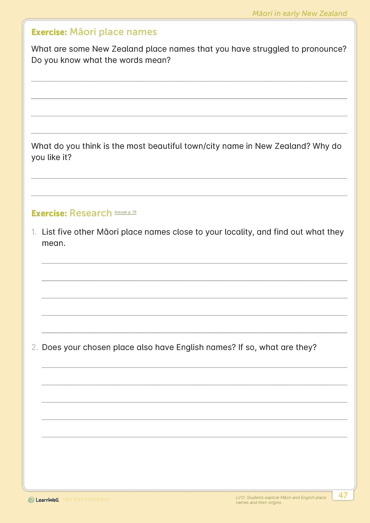 LearnWell Year 4 Social Studies Start Right Workbook
