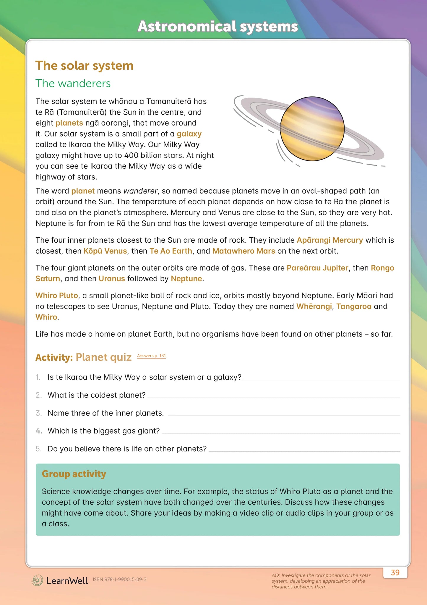 LearnWell Year 5 Science Start Right Workbook
