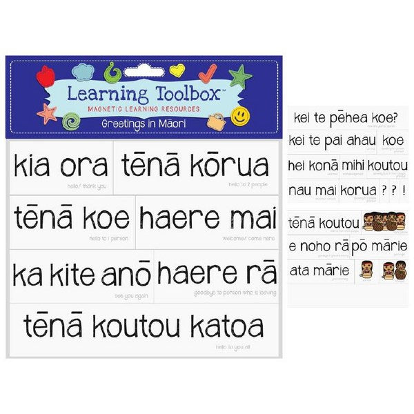 Learning Toolbox Magnetic Māori Greetings Set of 25