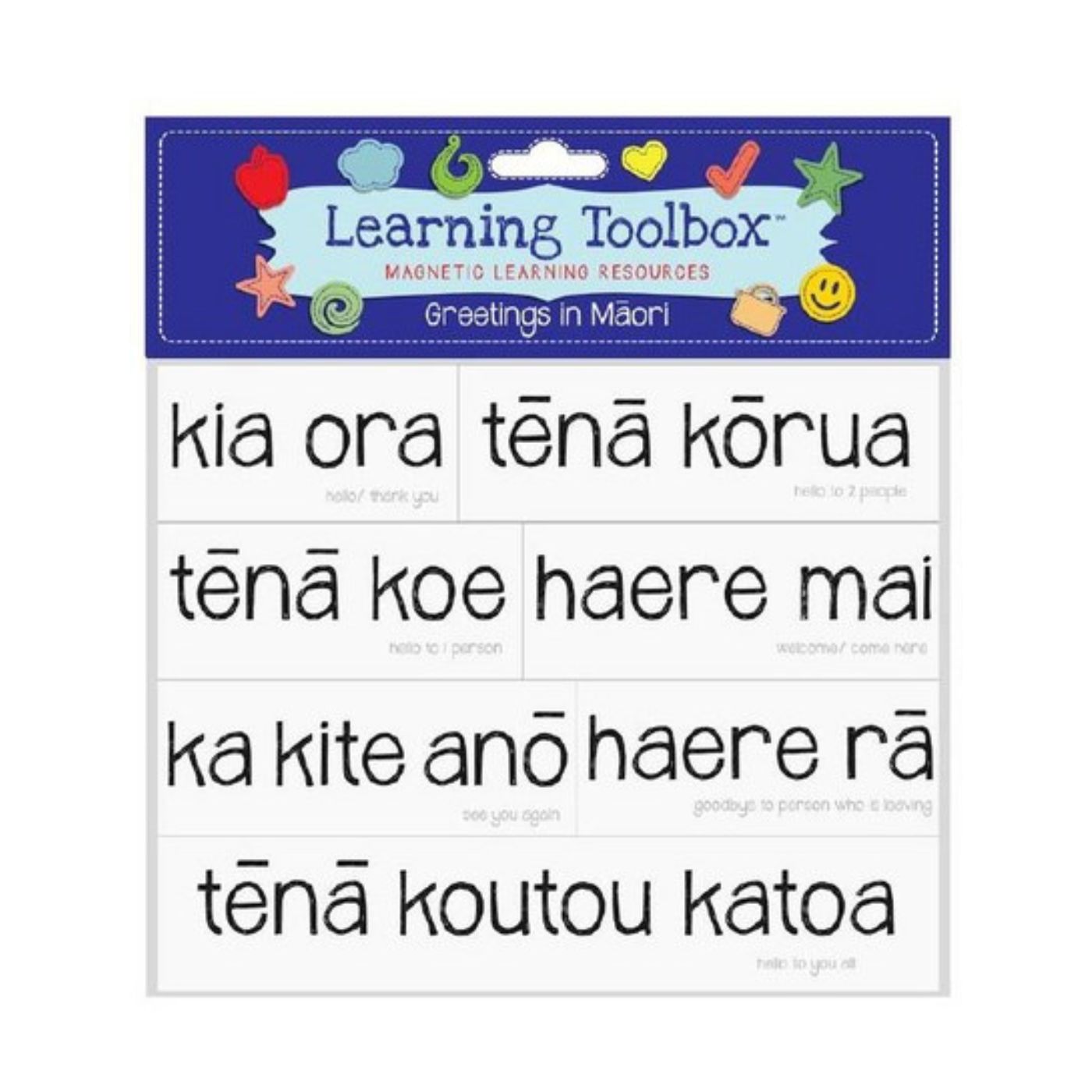 Learning Toolbox Magnetic Māori Greetings Set of 25