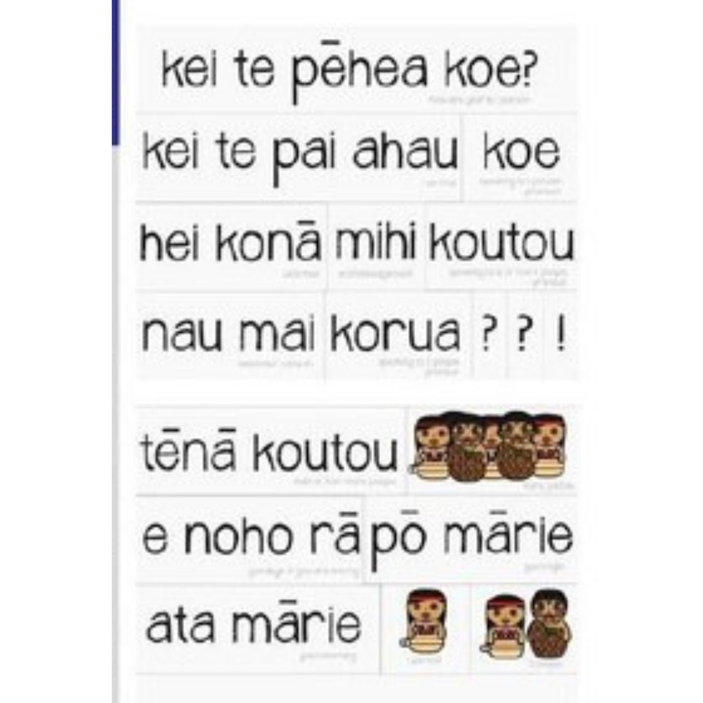 Learning Toolbox Magnetic Māori Greetings Set of 25