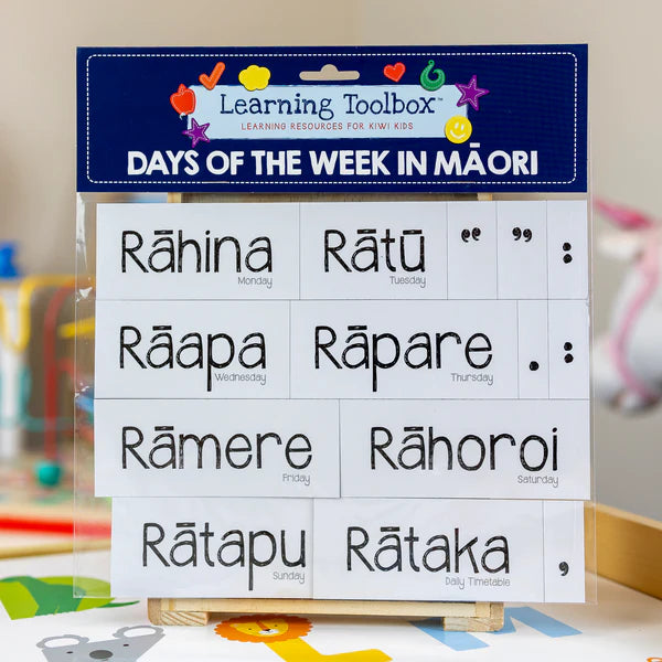 Learning Toolbox Magnets Maori Days of the Week Set of 14