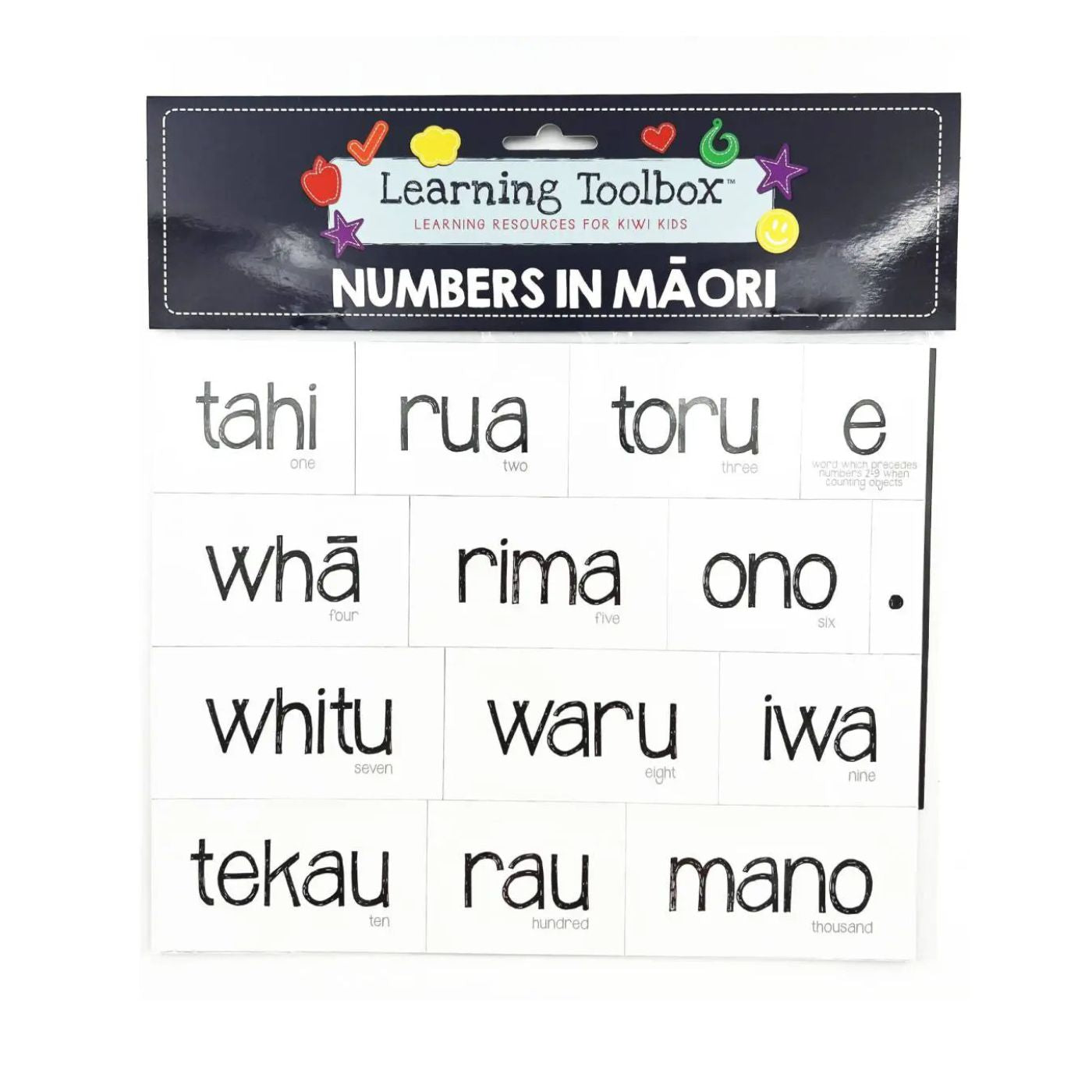 Learning Toolbox Magnets Maori Numbers Set of 33