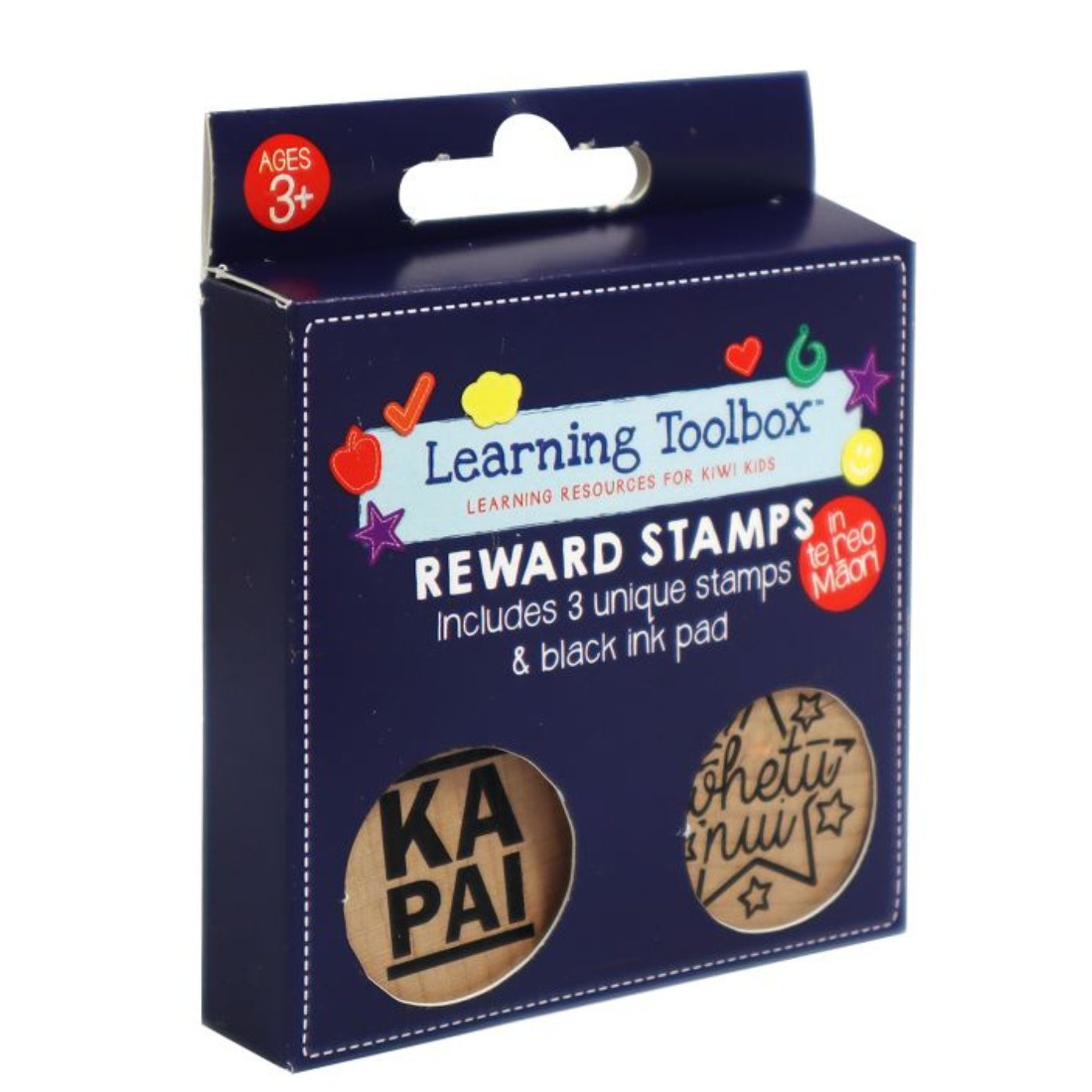 Learning Toolbox Te Reo Māori Stamp Set 3pc+Ink