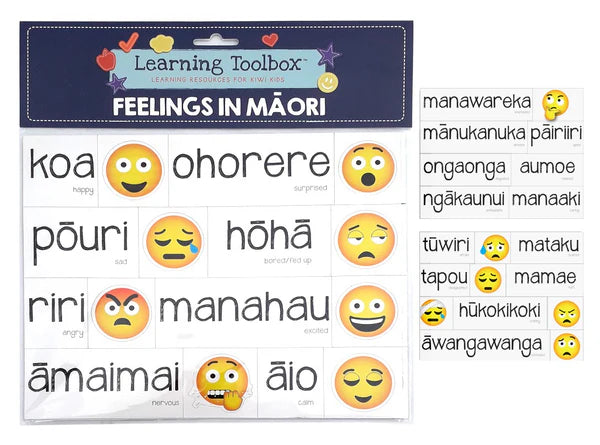 Learning Toolbox Magnets Māori Feelings & Emojis – Set of 35 | Te Reo Emotional Learning Resource