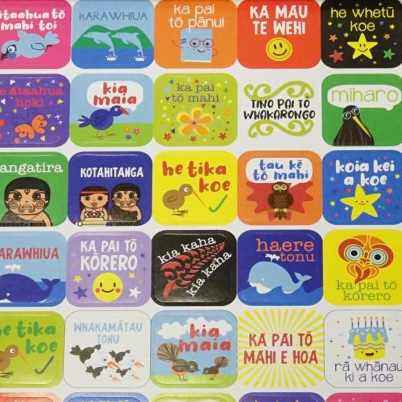 Learning Toolbox Te Reo Māori Teacher Sticker Pad of 200