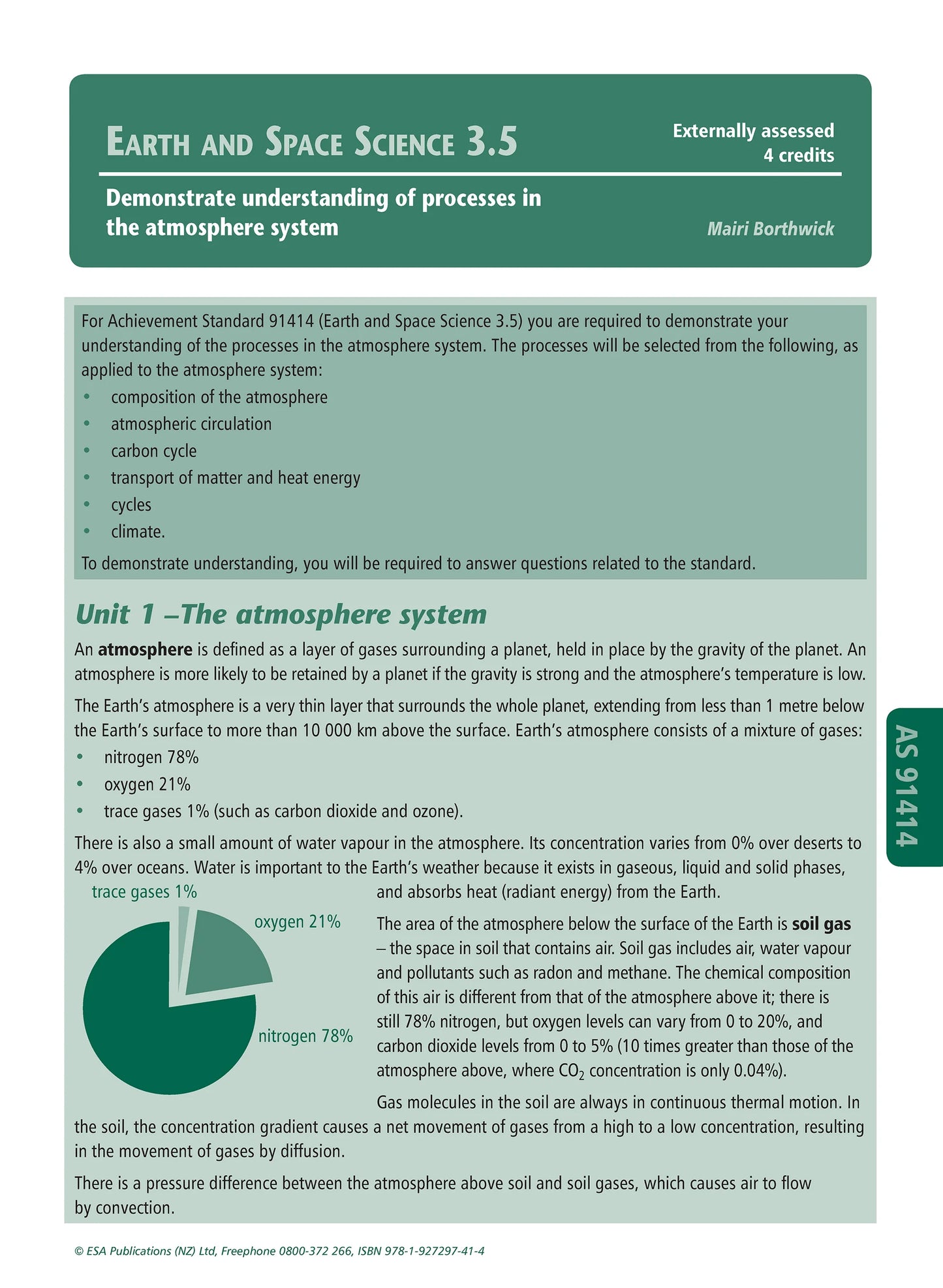 Learning Workbook Level 3 Earth and Space Science