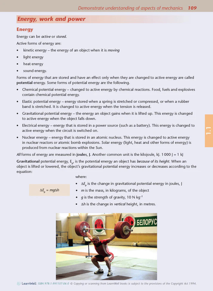 Learnwell Level 1 Physics AME Workbook – NCEA Exam Revision NZ