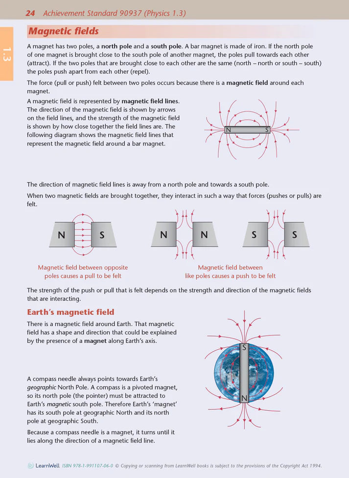 Learnwell Level 1 Physics AME Workbook – NCEA Exam Revision NZ