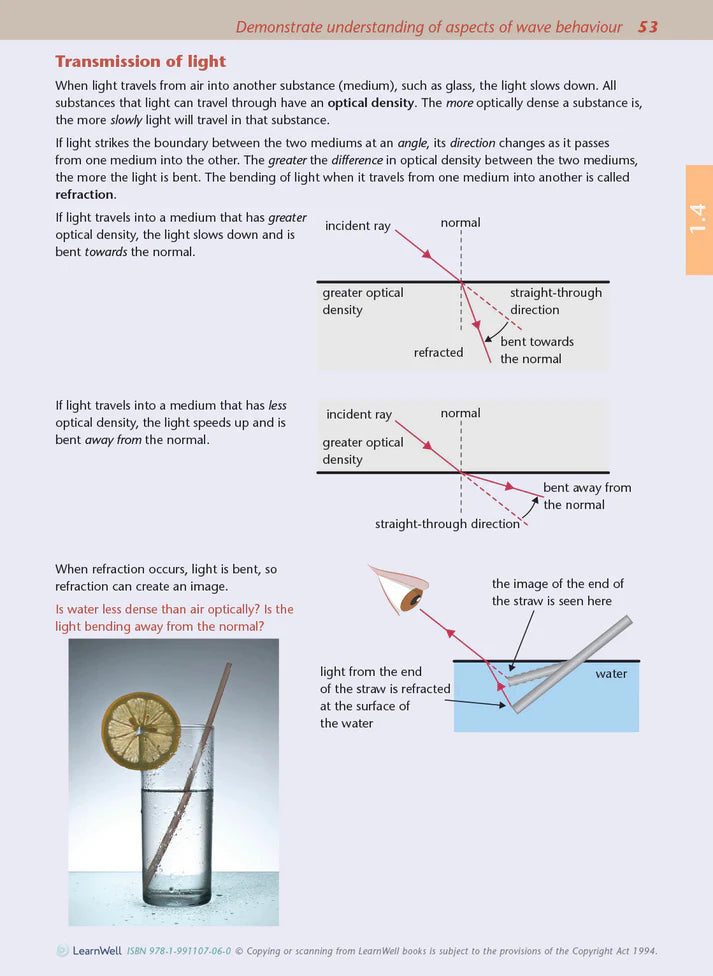 Learnwell Level 1 Physics AME Workbook – NCEA Exam Revision NZ