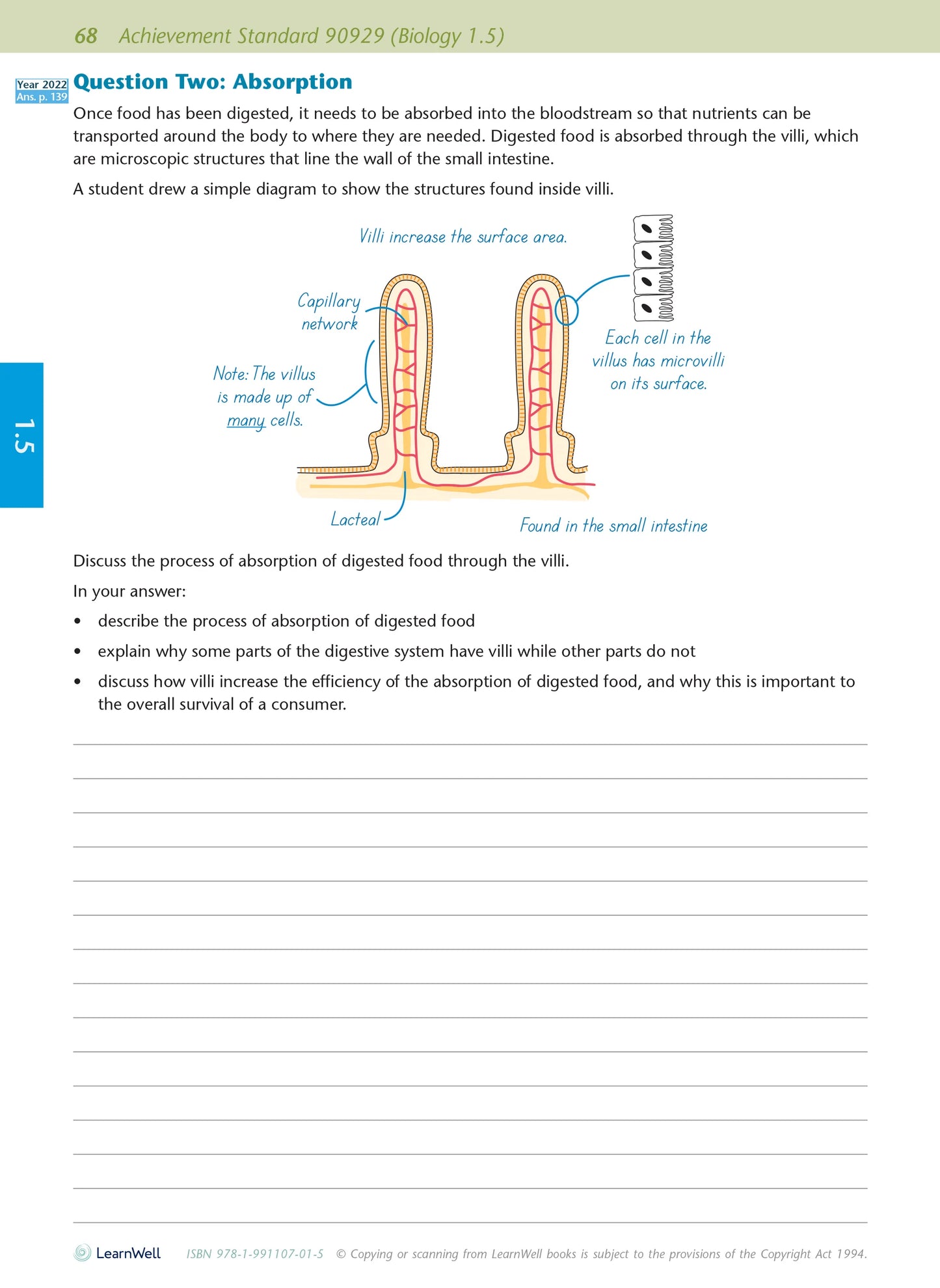 Learnwell Level 1 Biology AME Workbook – NCEA Study Guide NZ