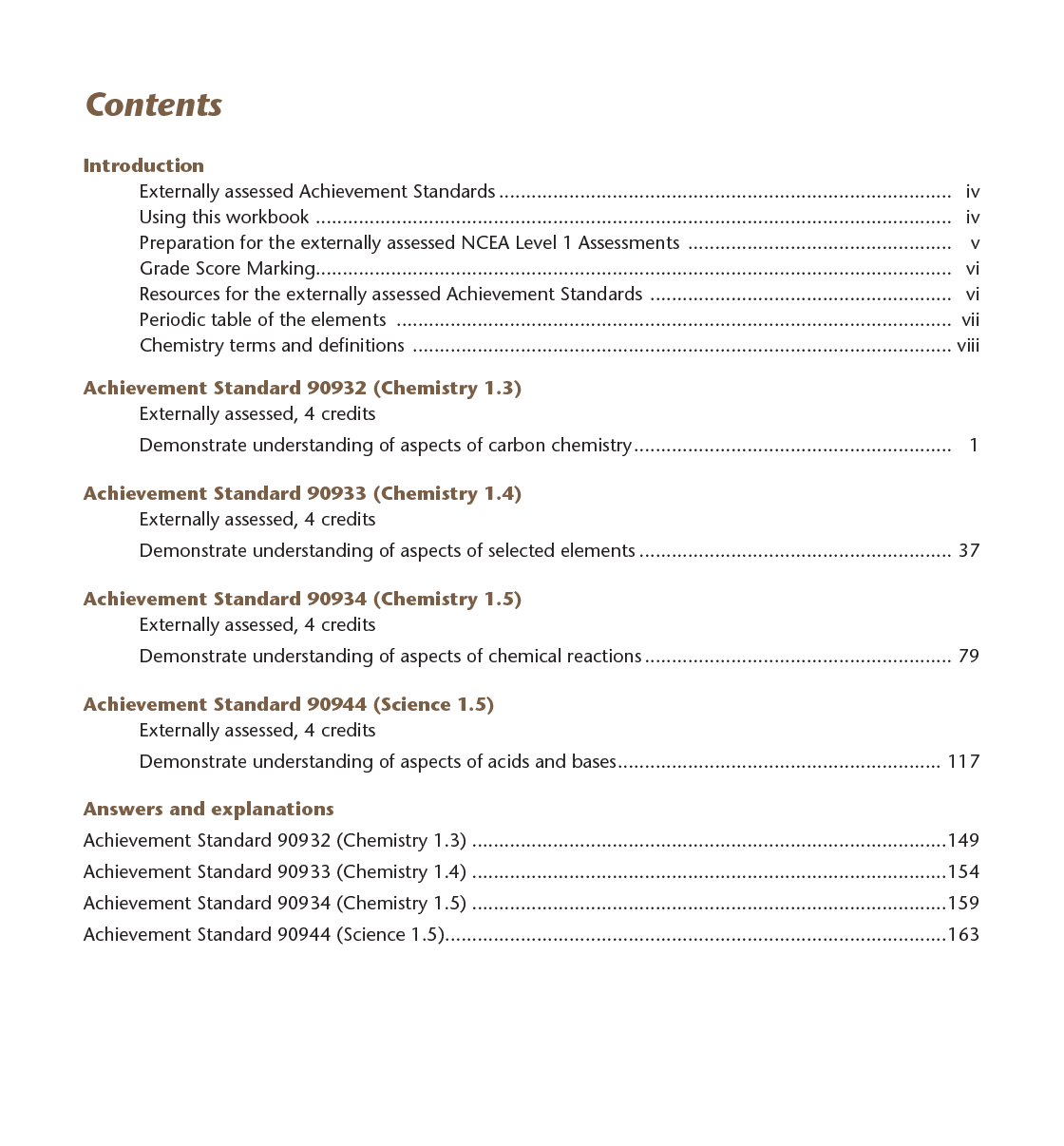 Learnwell Level 1 Chemistry AME Workbook – NCEA Study Guide NZ