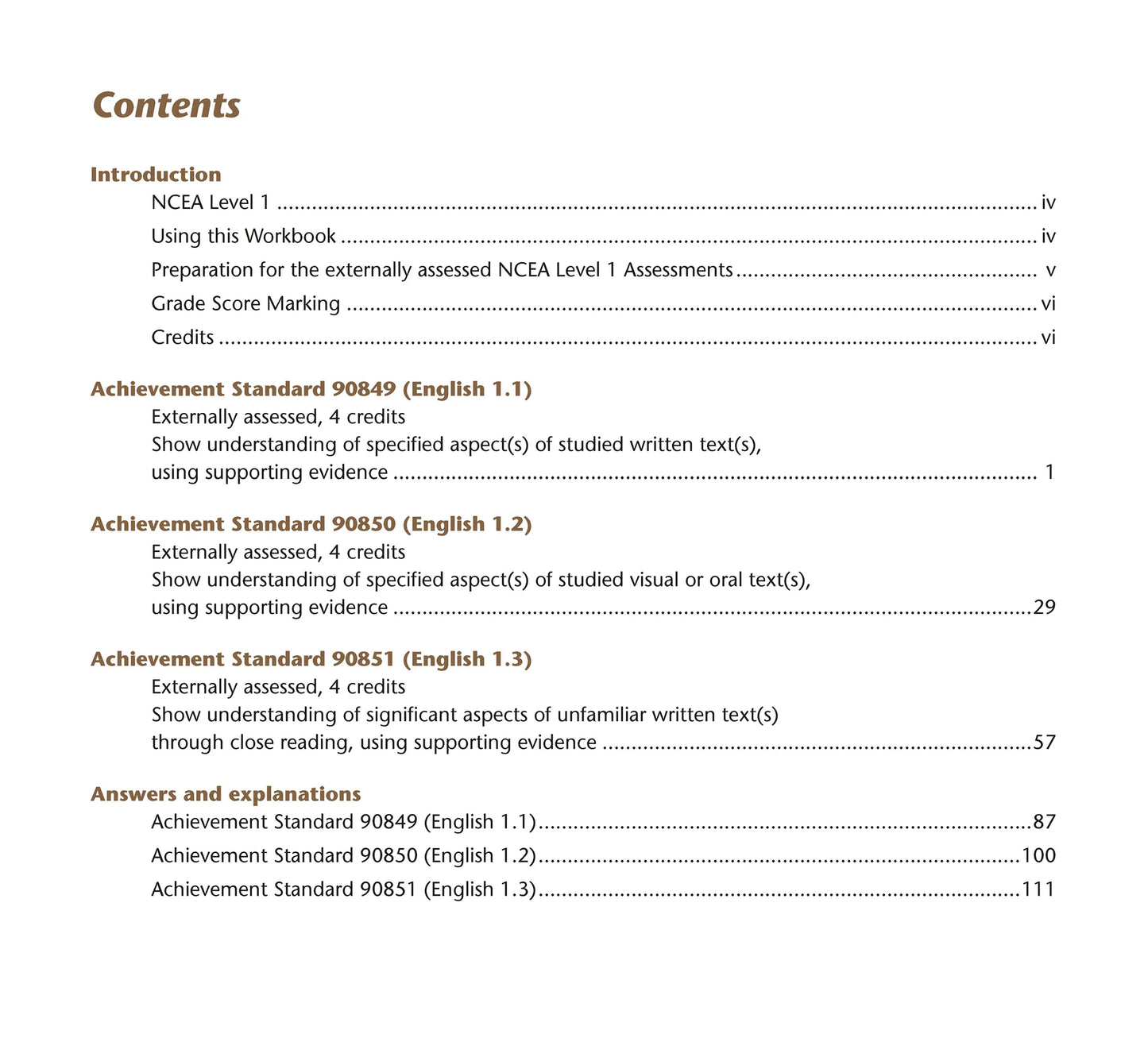 Learnwell Level 1 English AME Workbook – NCEA Revision NZ
