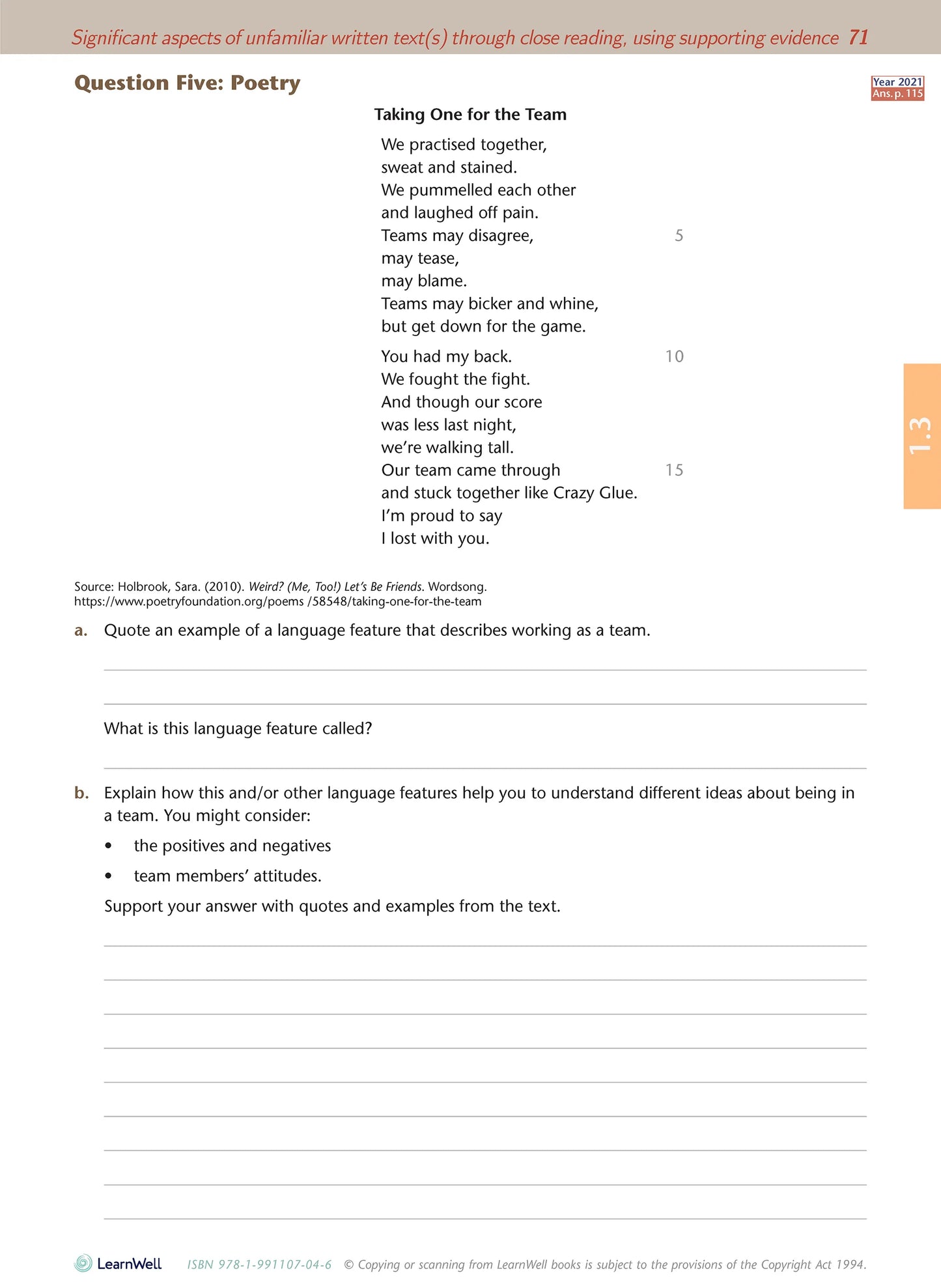 Learnwell Level 1 English AME Workbook – NCEA Revision NZ