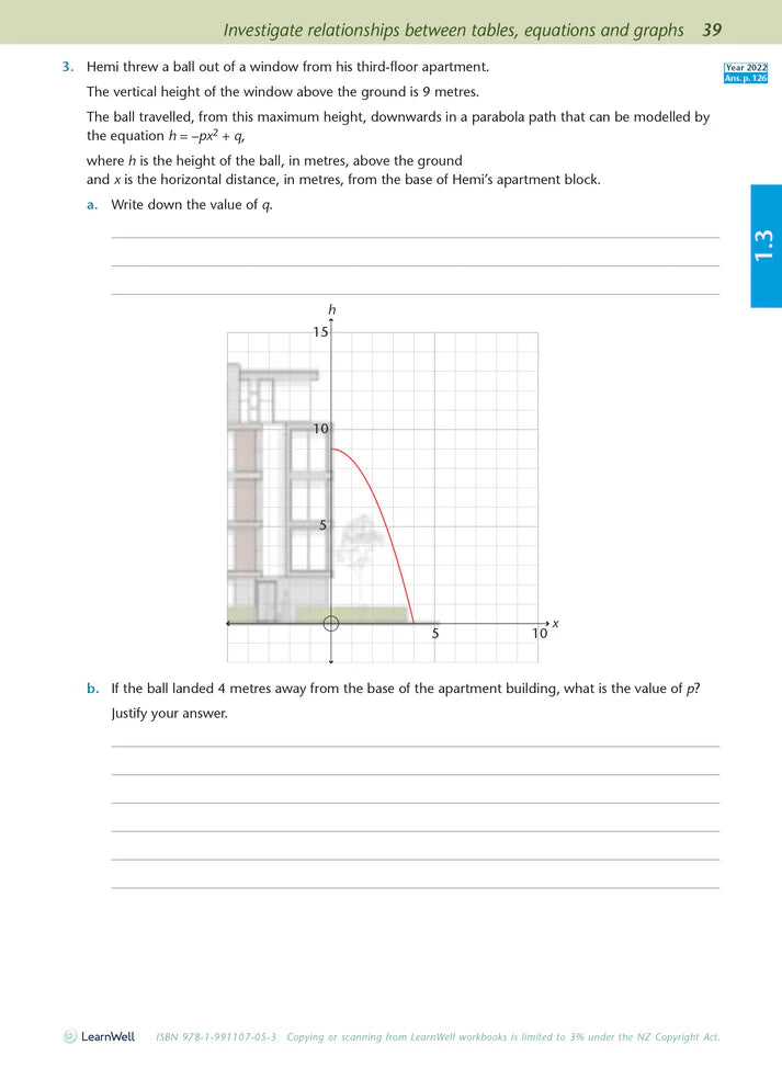 Learnwell Level 1 Maths & Stats AME Workbook – NCEA Revision NZ