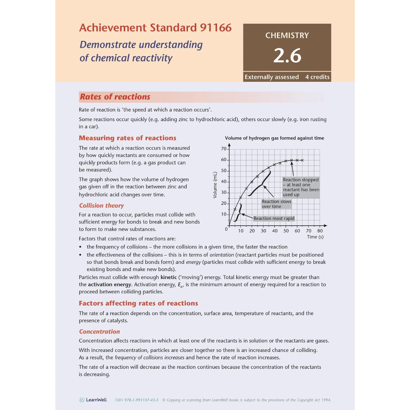 Learnwell Level 2 Chemistry AME Workbook | NCEA Level 2 Study Guide NZ