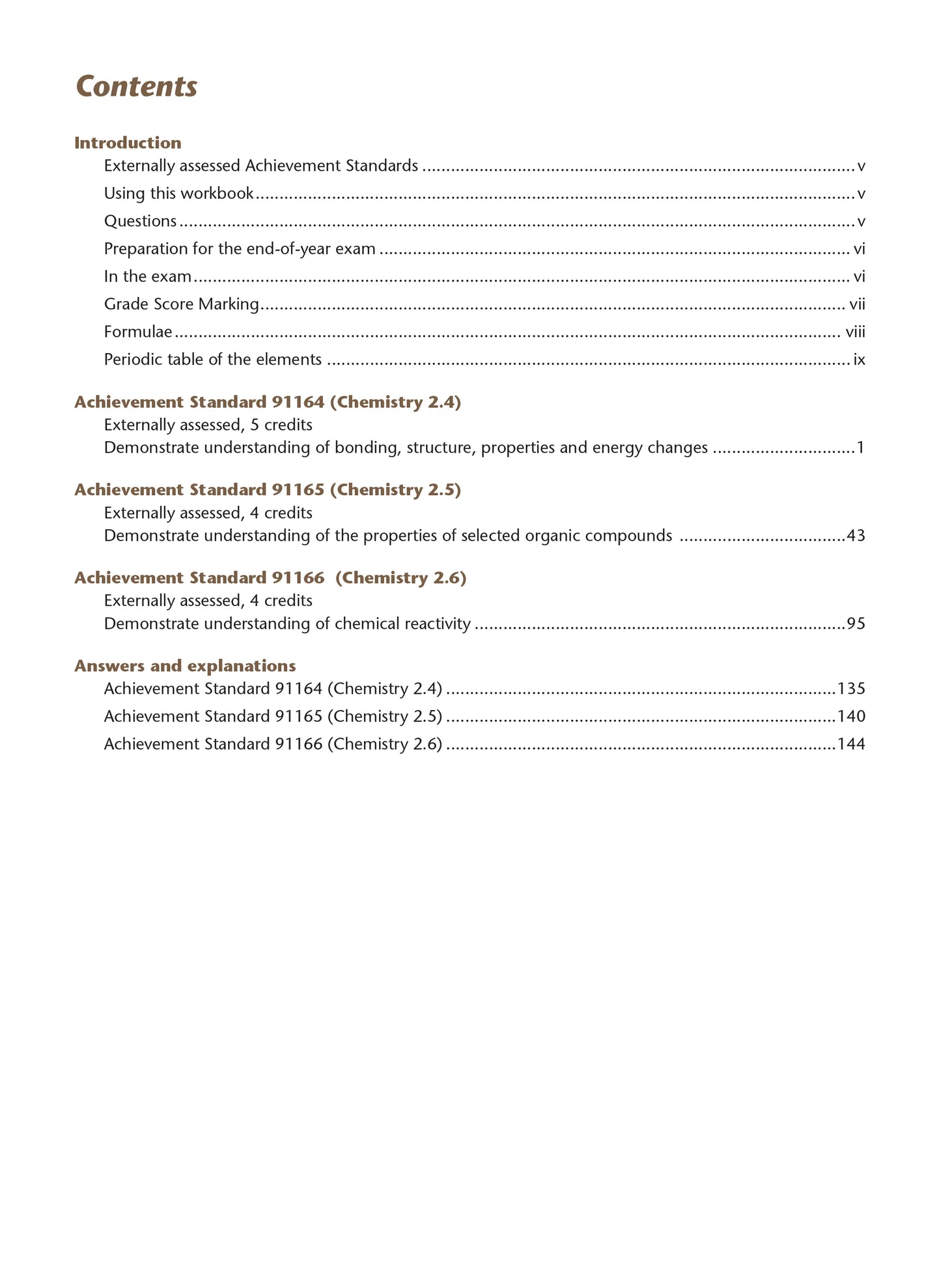 Learnwell Level 2 Chemistry AME Workbook | NCEA Level 2 Study Guide NZ