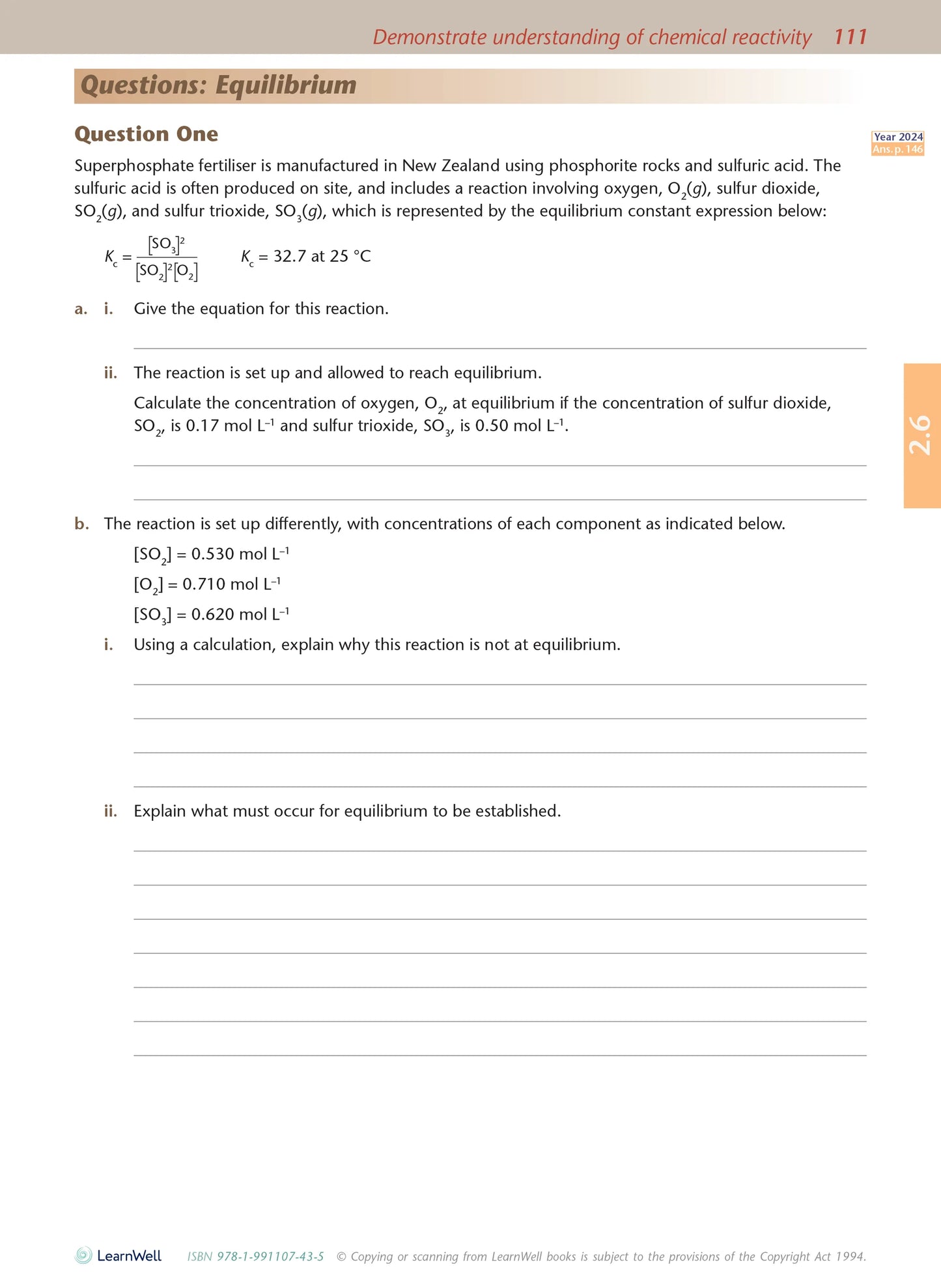 Learnwell Level 2 Chemistry AME Workbook | NCEA Level 2 Study Guide NZ