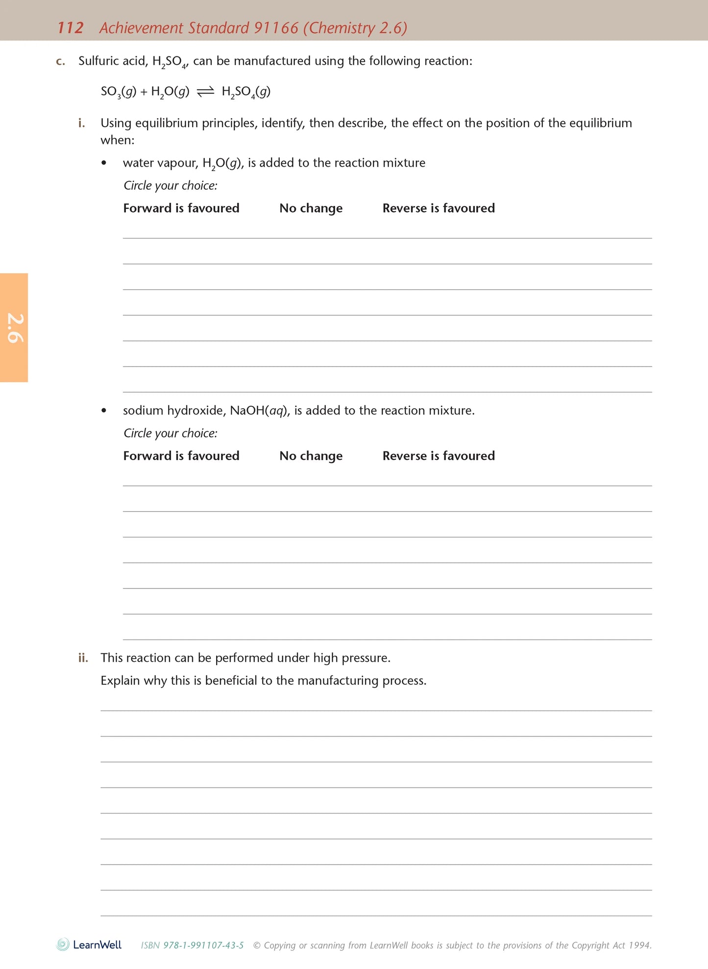 Learnwell Level 2 Chemistry AME Workbook | NCEA Level 2 Study Guide NZ