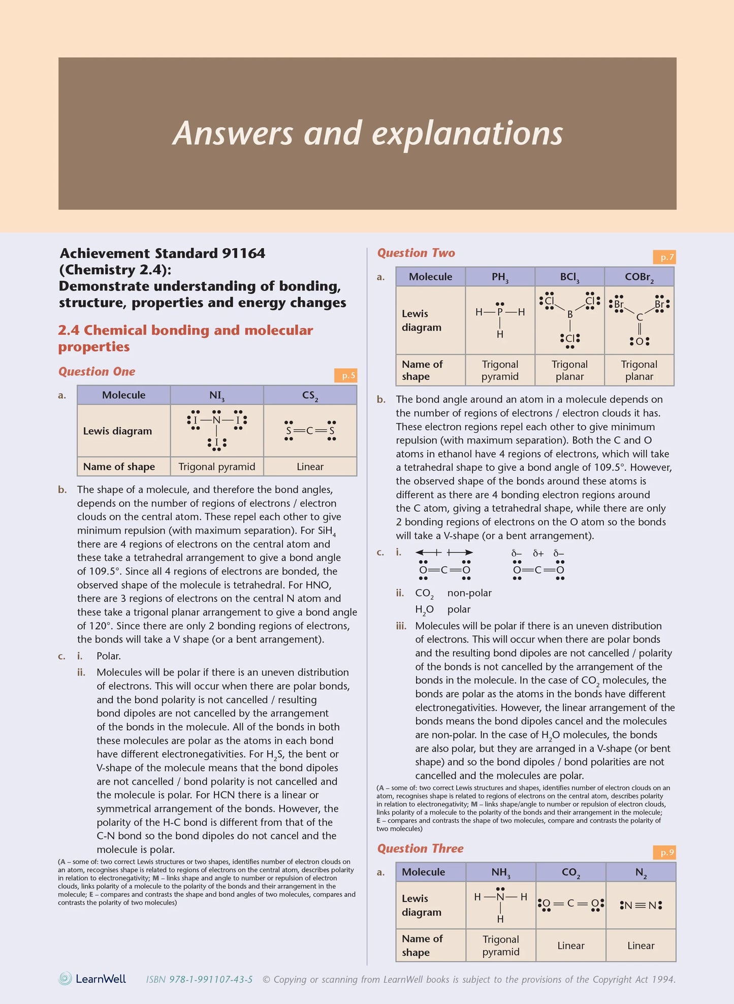Learnwell Level 2 Chemistry AME Workbook | NCEA Level 2 Study Guide NZ