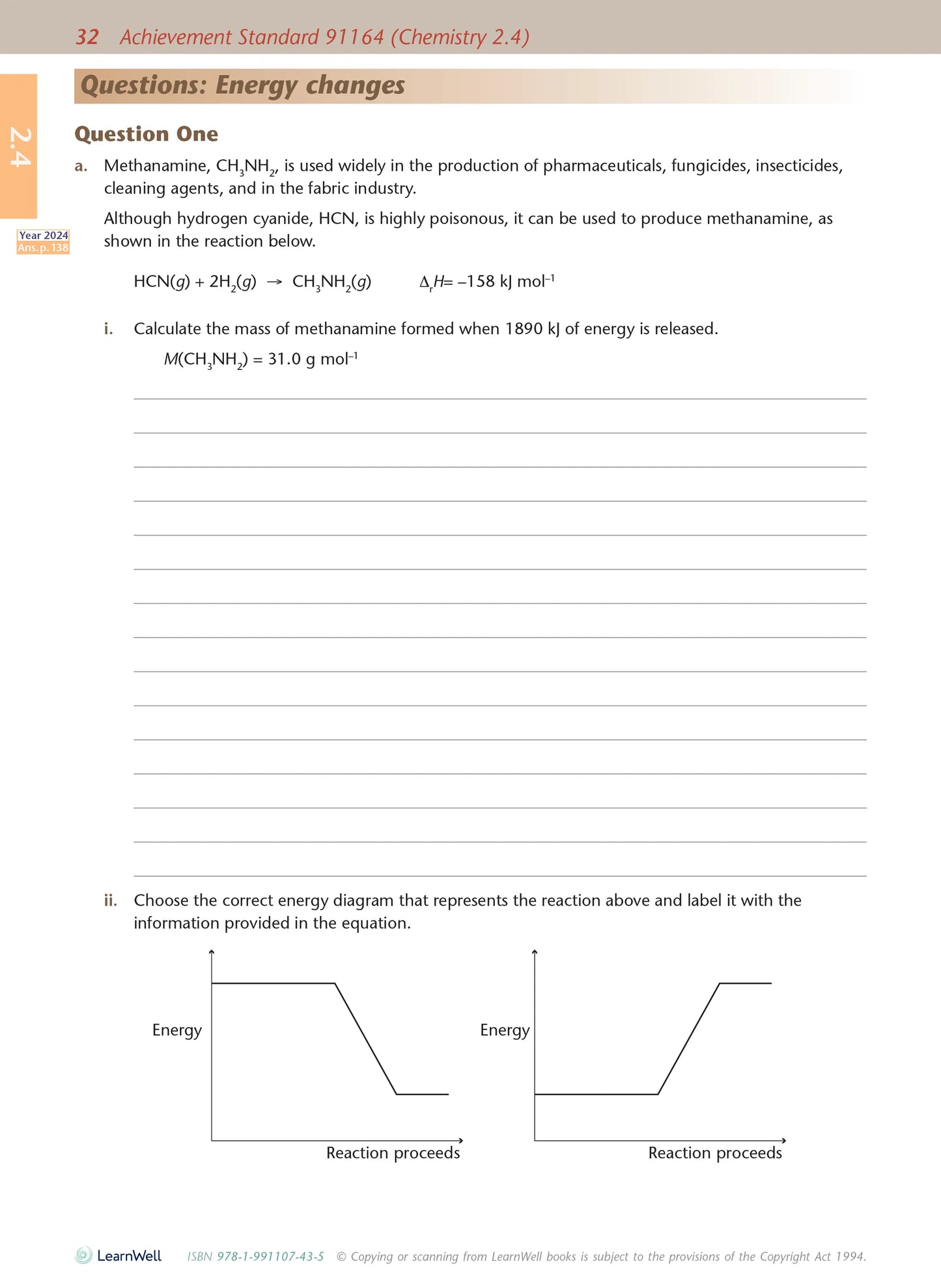 Learnwell Level 2 Chemistry AME Workbook | NCEA Level 2 Study Guide NZ