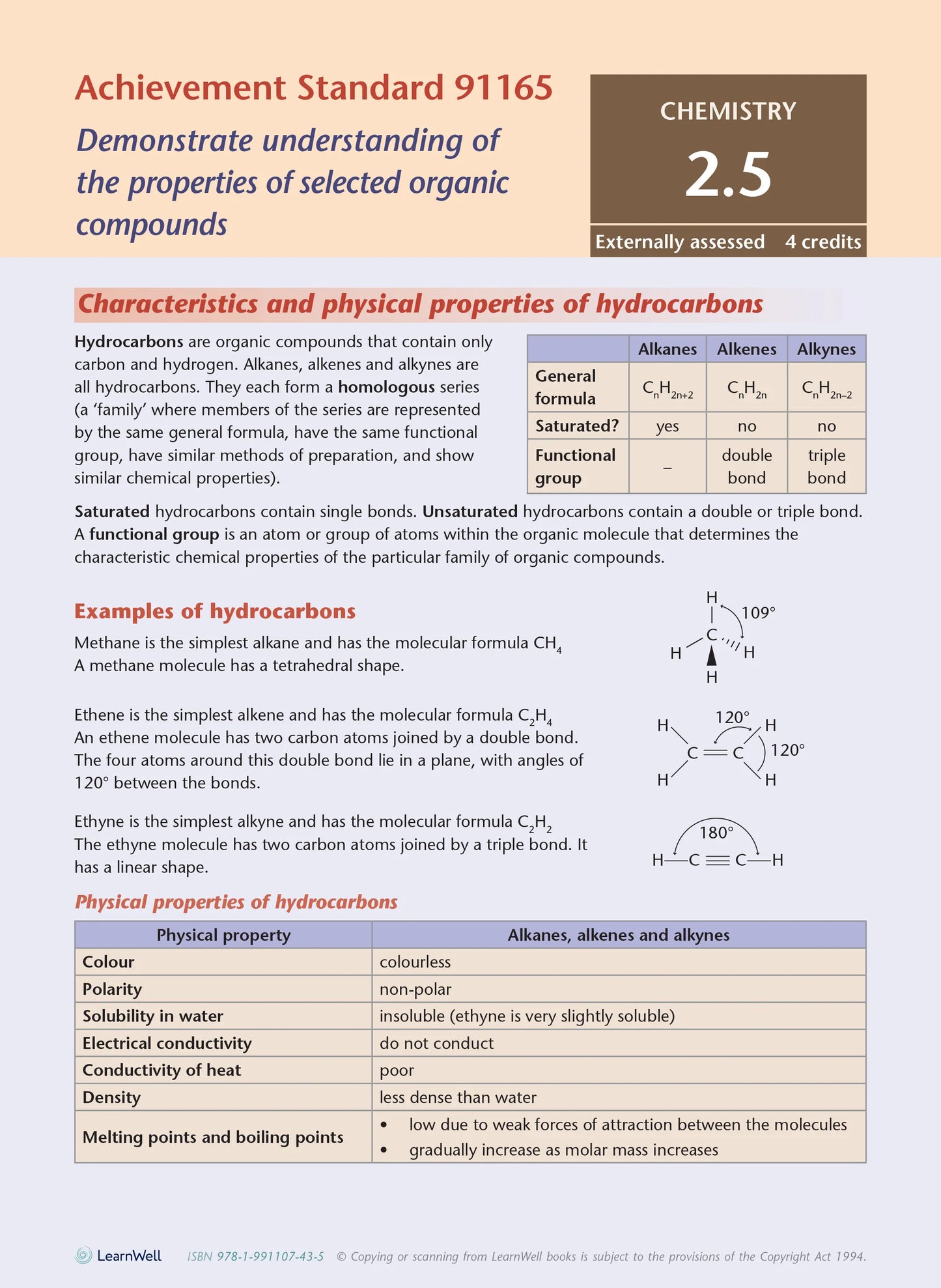 Learnwell Level 2 Chemistry AME Workbook | NCEA Level 2 Study Guide NZ