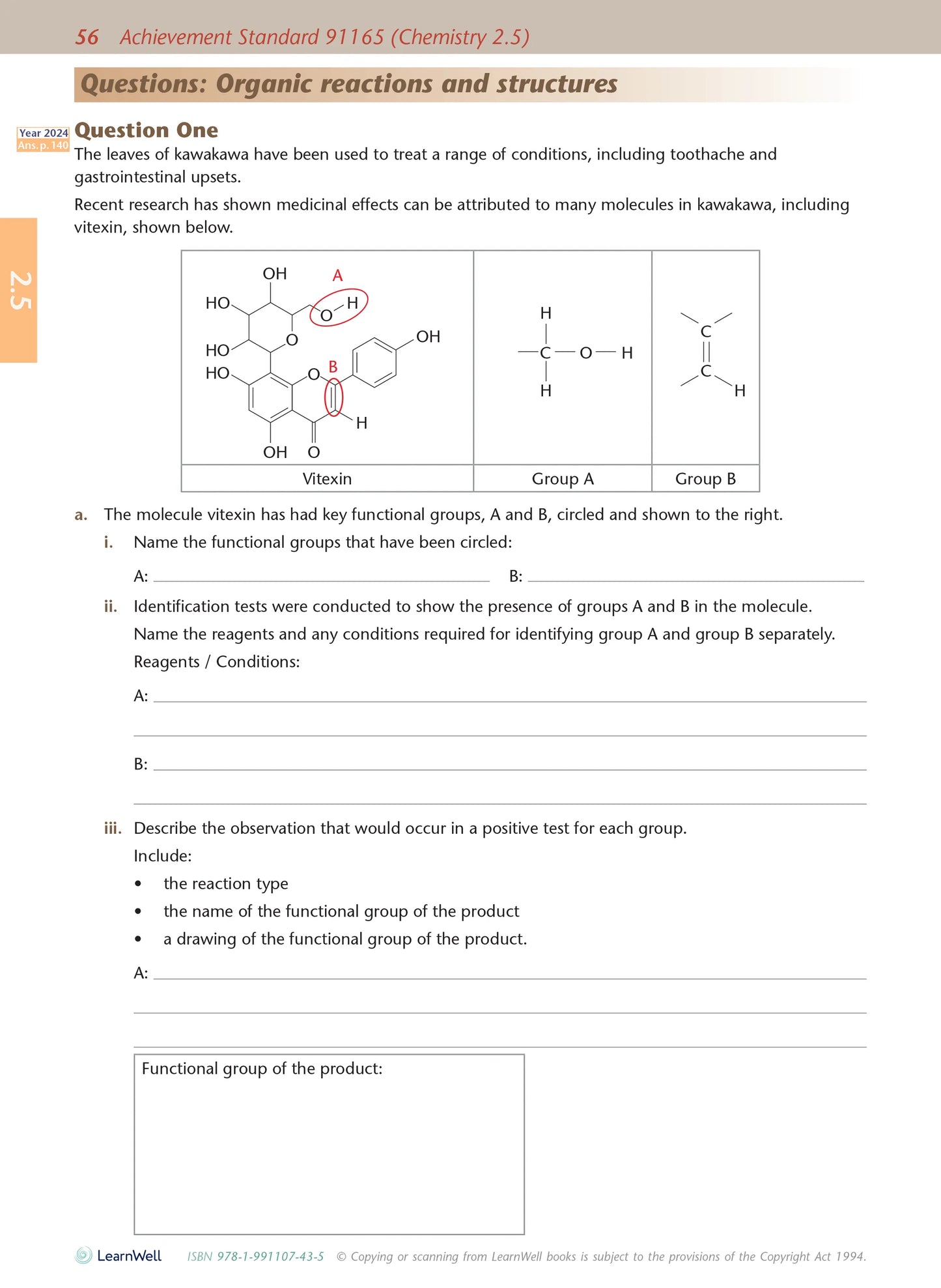 Learnwell Level 2 Chemistry AME Workbook | NCEA Level 2 Study Guide NZ