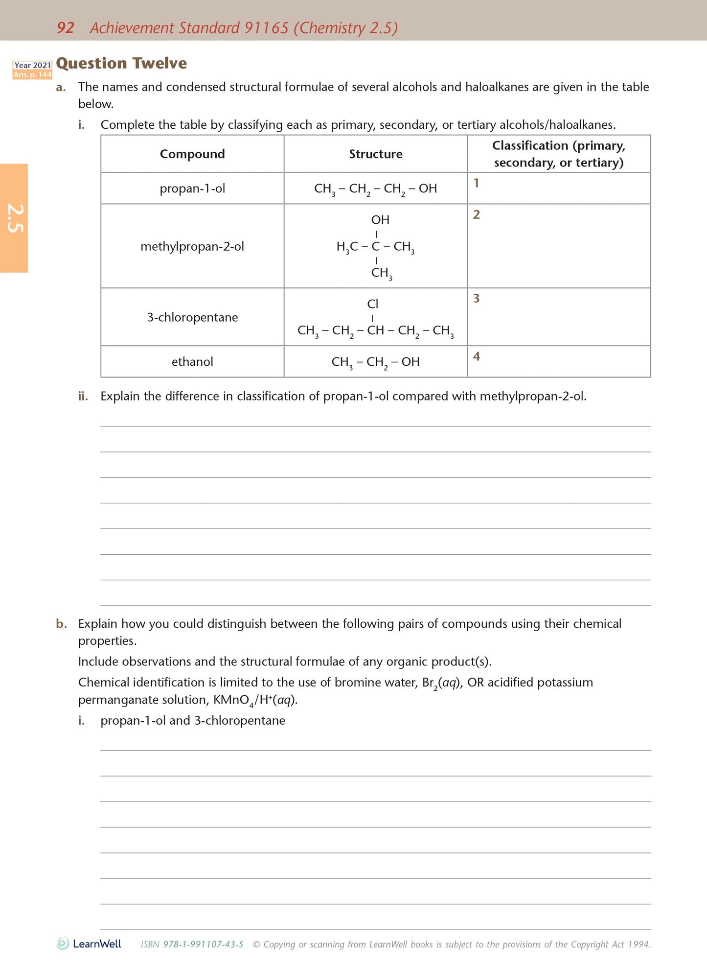 Learnwell Level 2 Chemistry AME Workbook | NCEA Level 2 Study Guide NZ