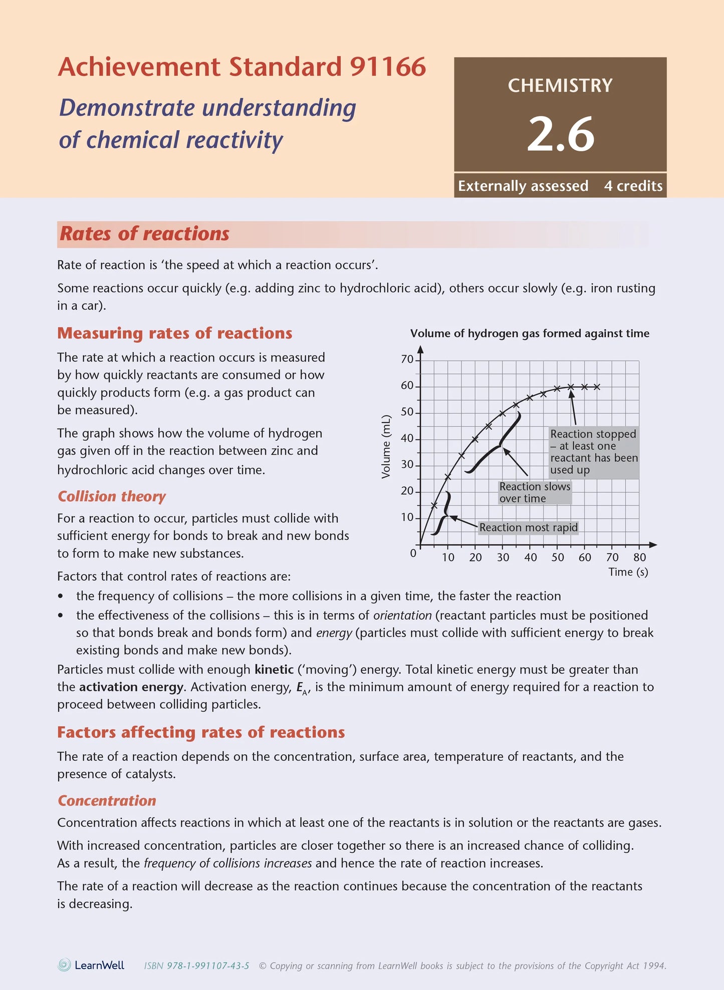 Learnwell Level 2 Chemistry AME Workbook | NCEA Level 2 Study Guide NZ