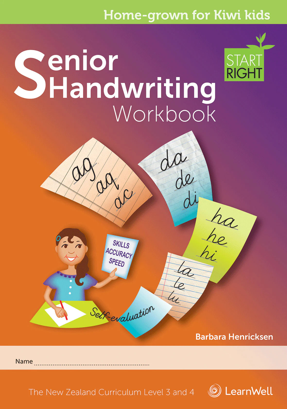Learnwell Senior Handwriting Start Right Workbook Ages 9 to 12 Years