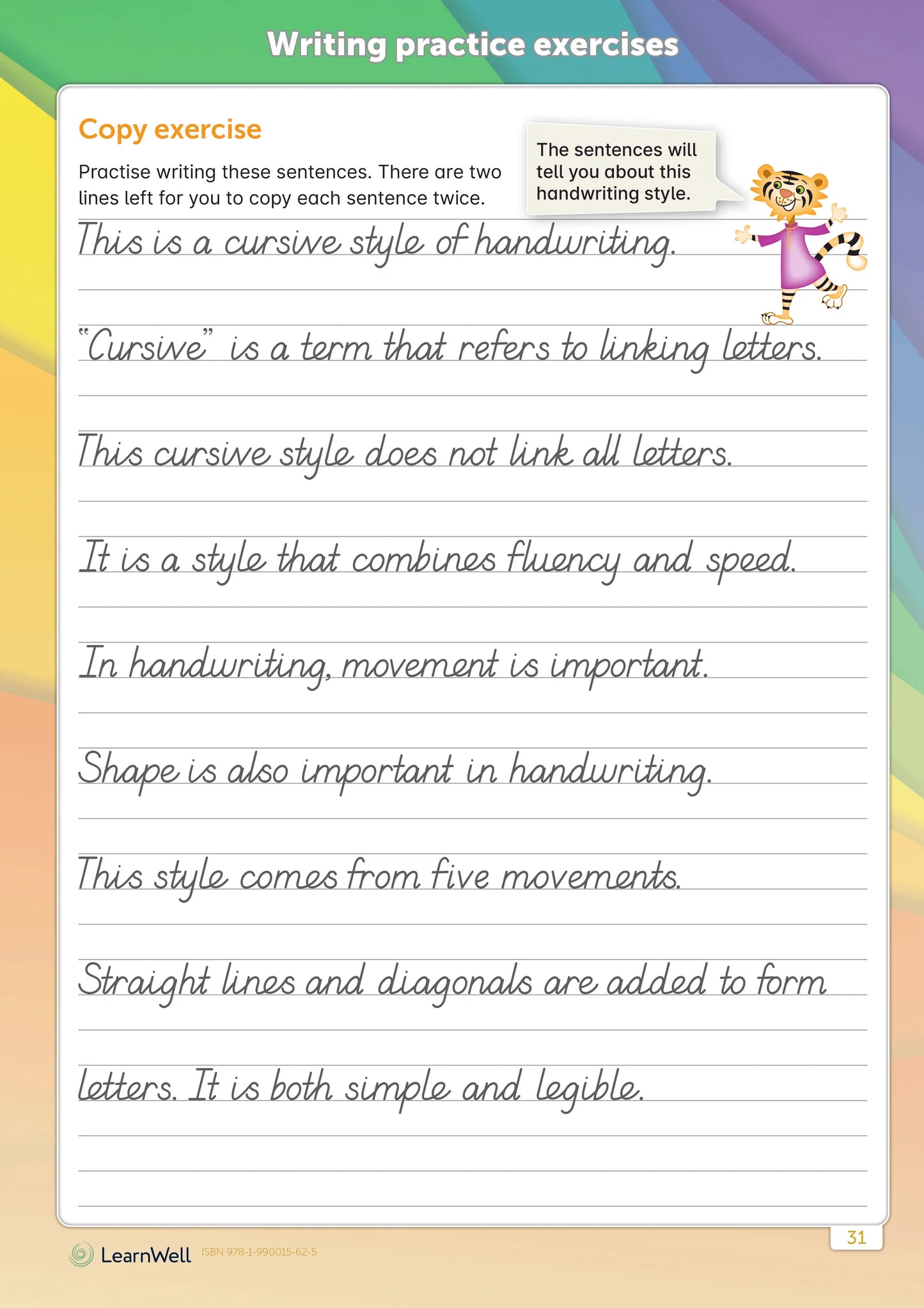 Learnwell Senior Handwriting Start Right Workbook Ages 9 to 12 Years