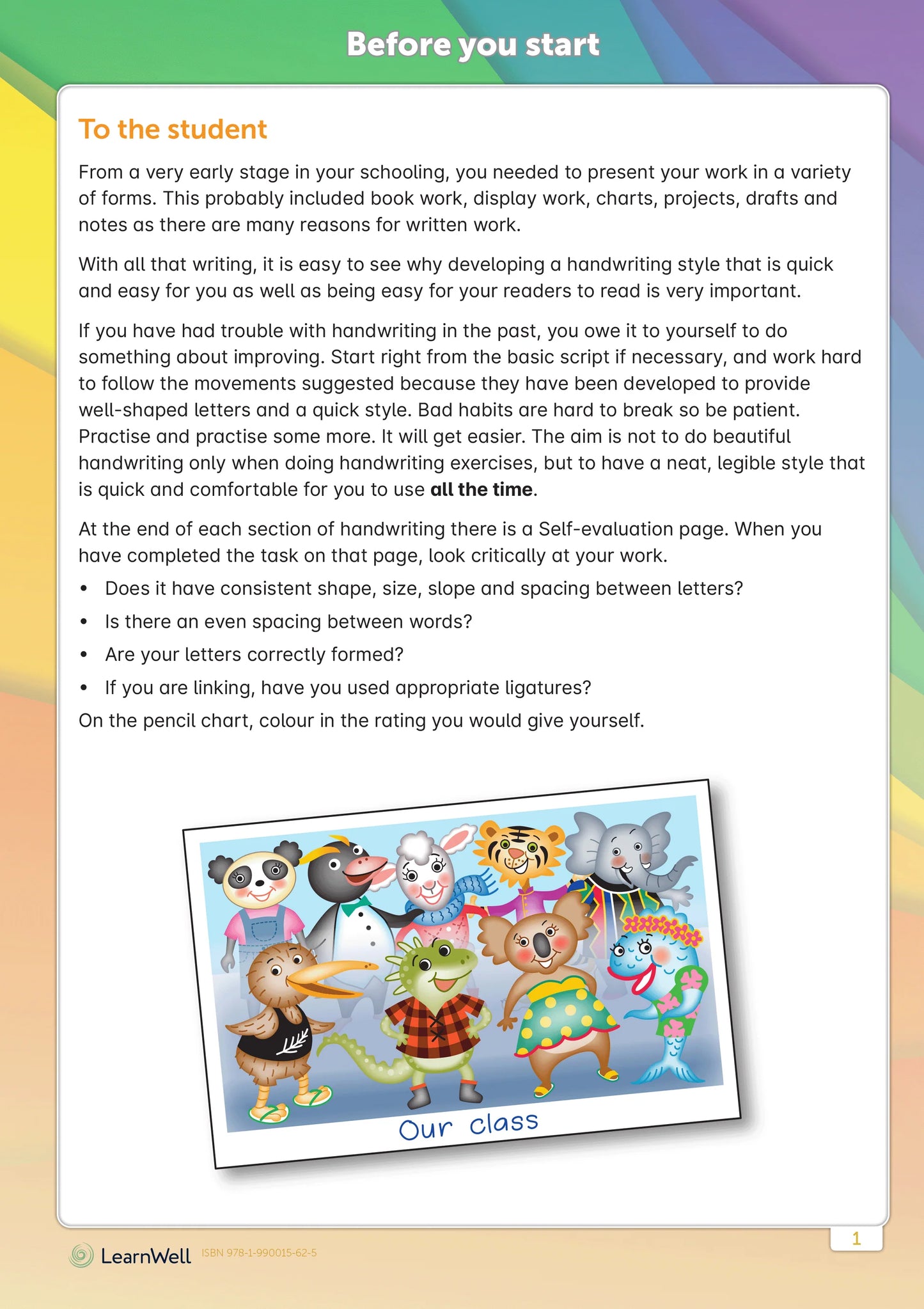 Learnwell Senior Handwriting Start Right Workbook Ages 9 to 12 Years