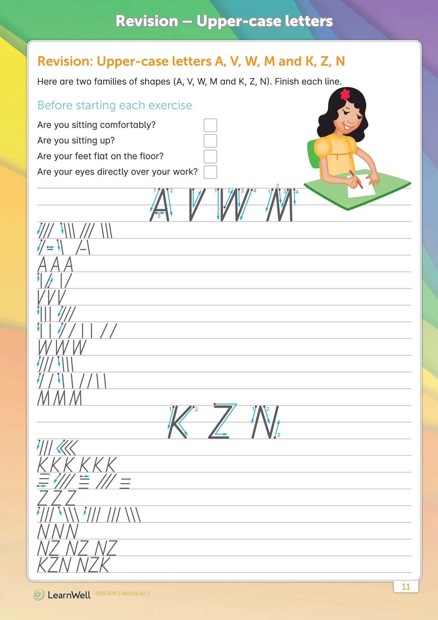 Learnwell Senior Handwriting Start Right Workbook Ages 9 to 12 Years