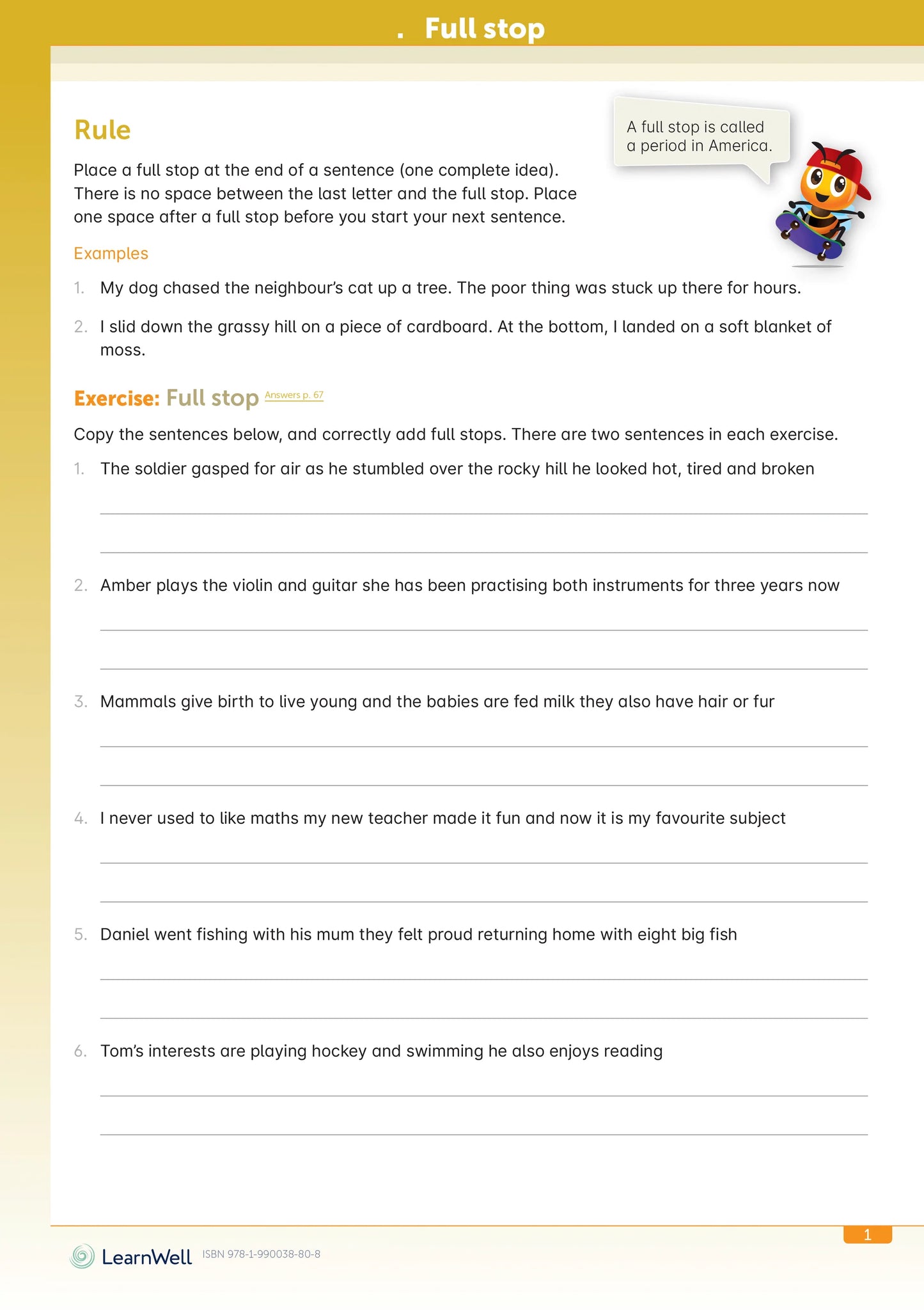 Learnwell The Punctuation Start Right Workbook