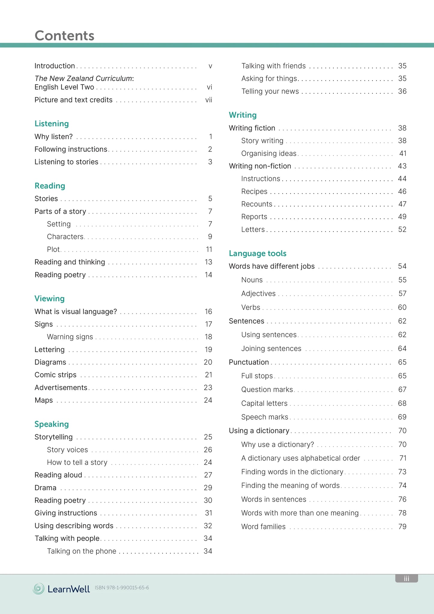 Learnwell Year 3 English Start Right Workbook