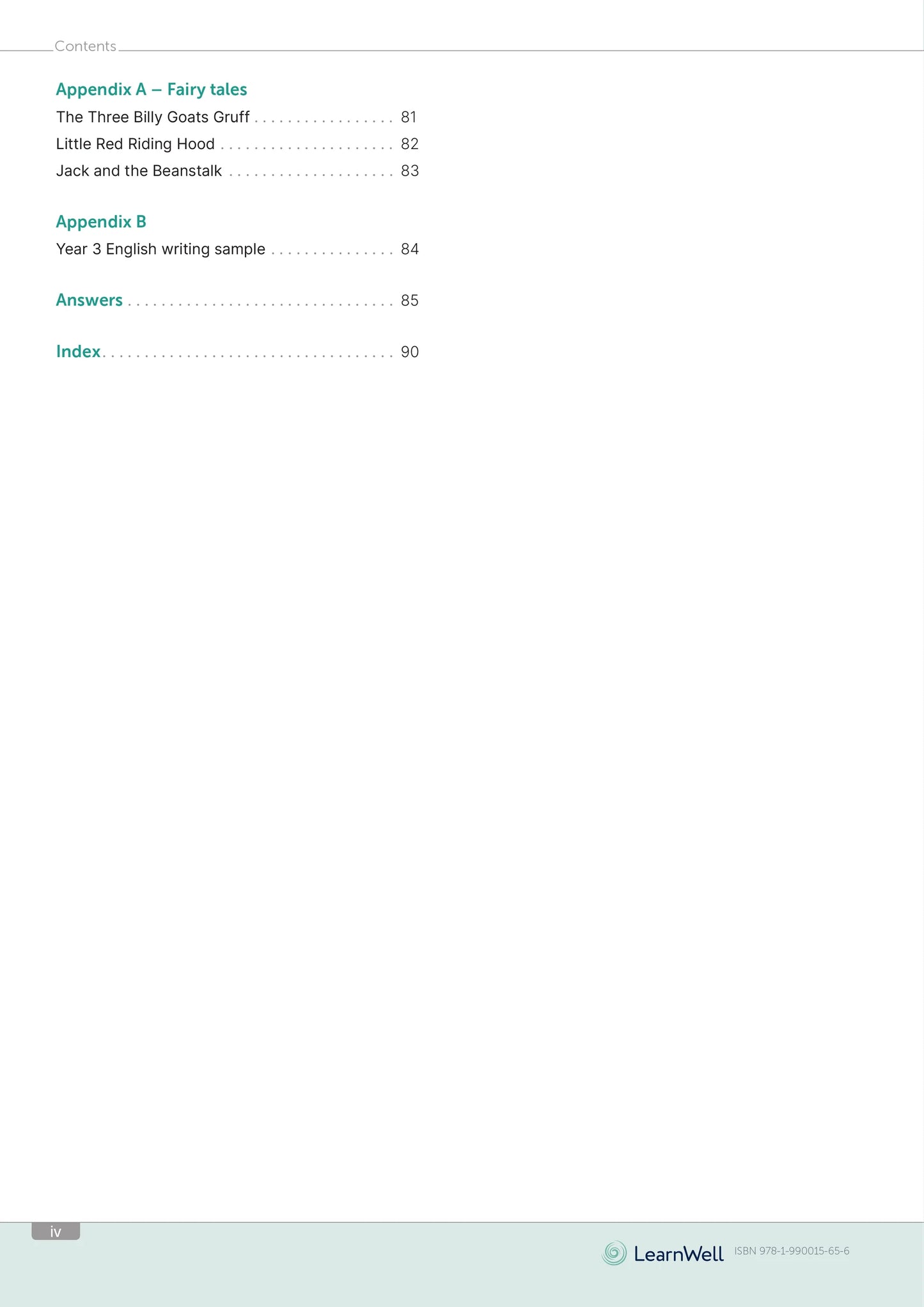 Learnwell Year 3 English Start Right Workbook
