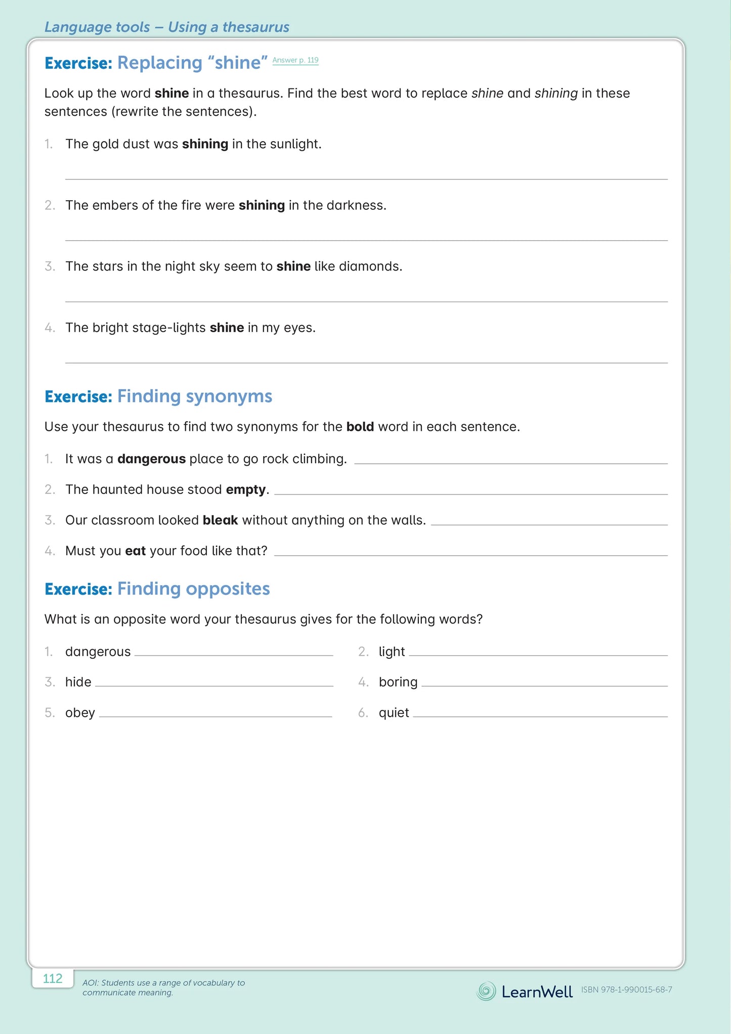 Learnwell Year 6 English Start Right Workbook Raymond Huber