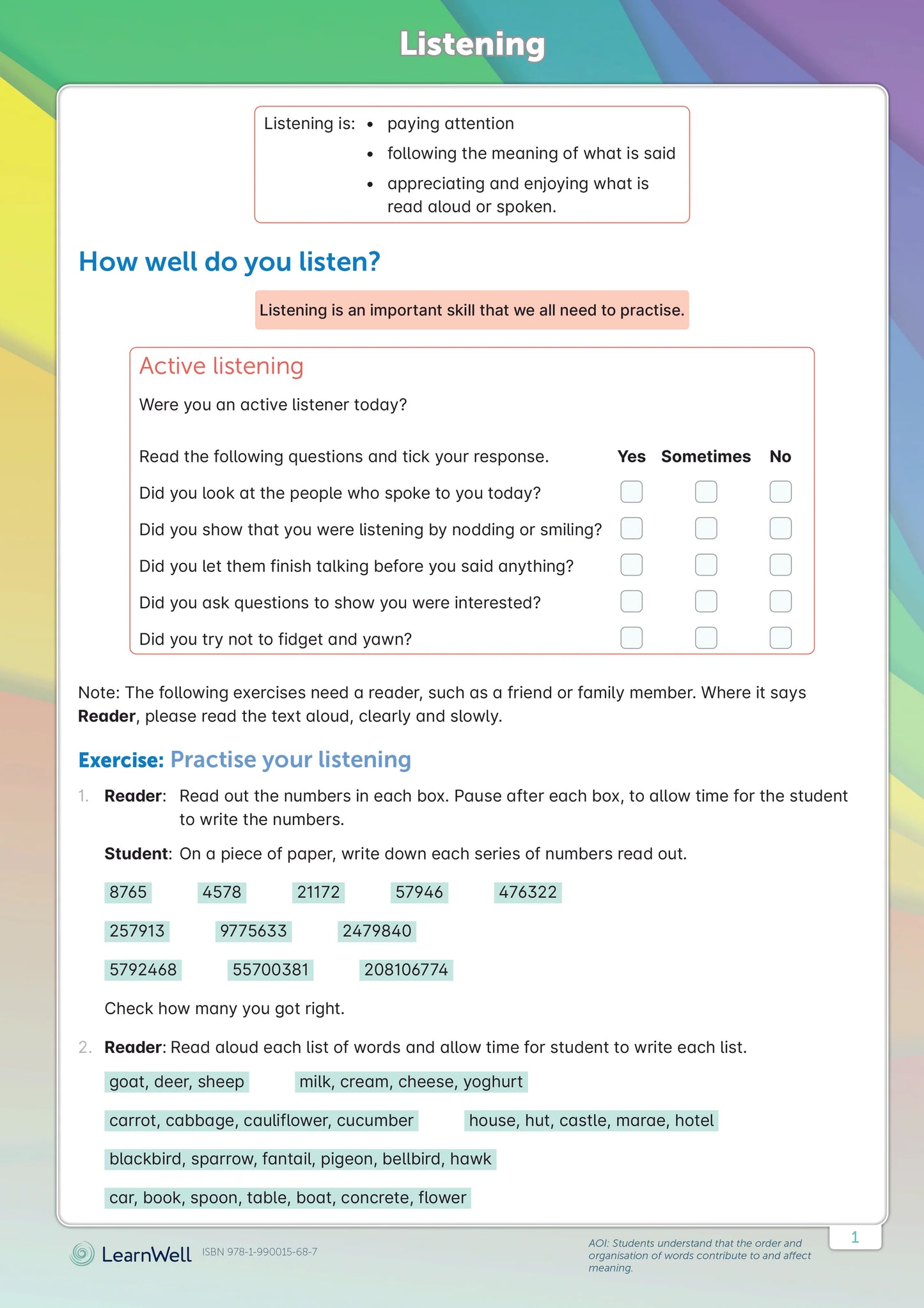 Learnwell Year 6 English Start Right Workbook Raymond Huber
