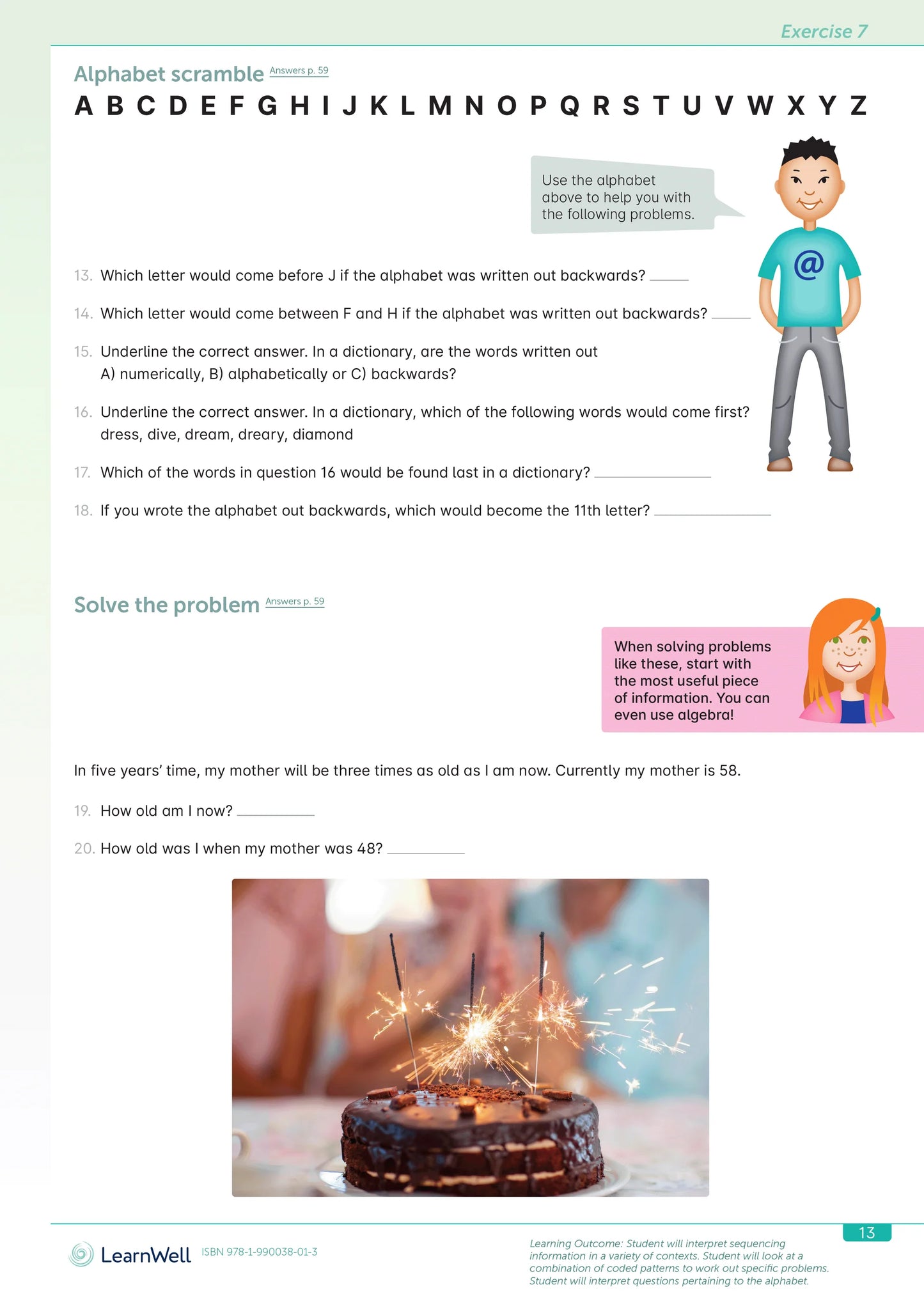 Learnwell Year 8 Logic and Problem Solving Start Right Workbook