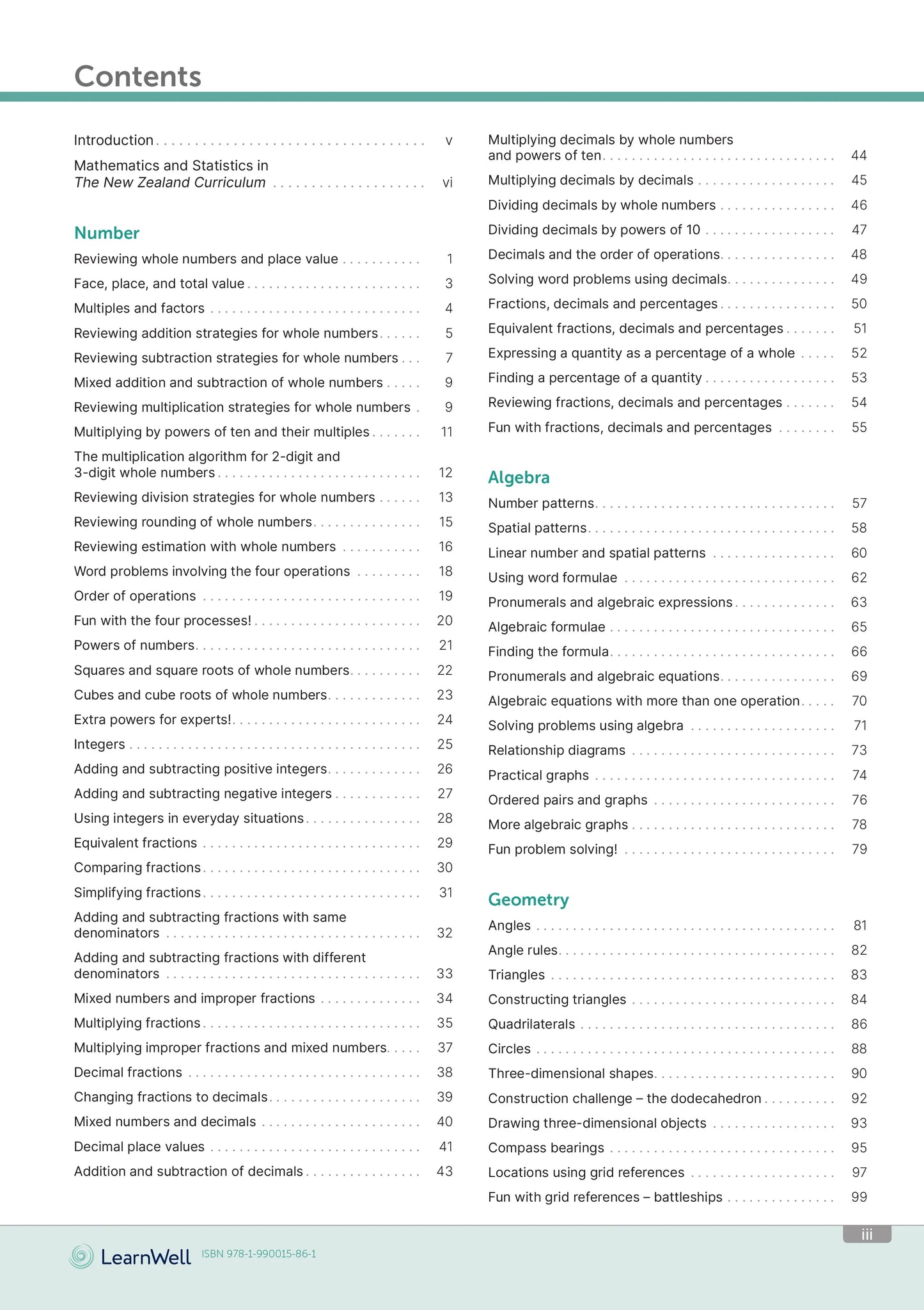 Learnwell Year 8 Mathematics Start Right Workbook