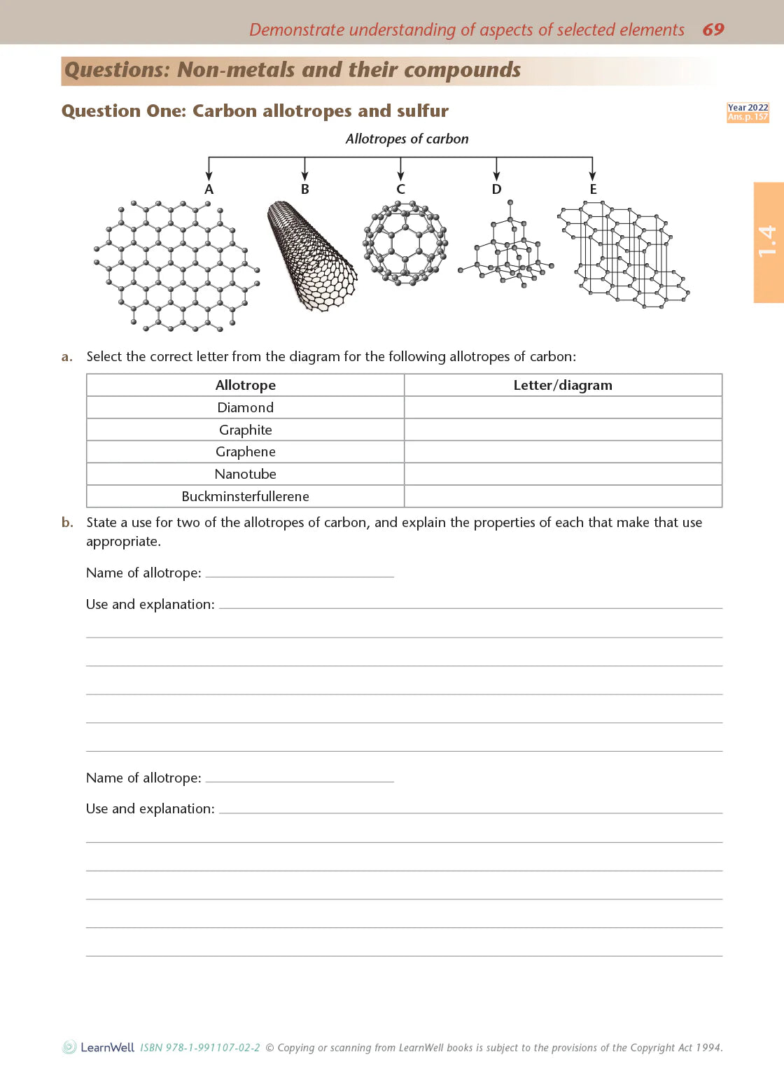 Learnwell Level 1 Chemistry AME Workbook – NCEA Study Guide NZ