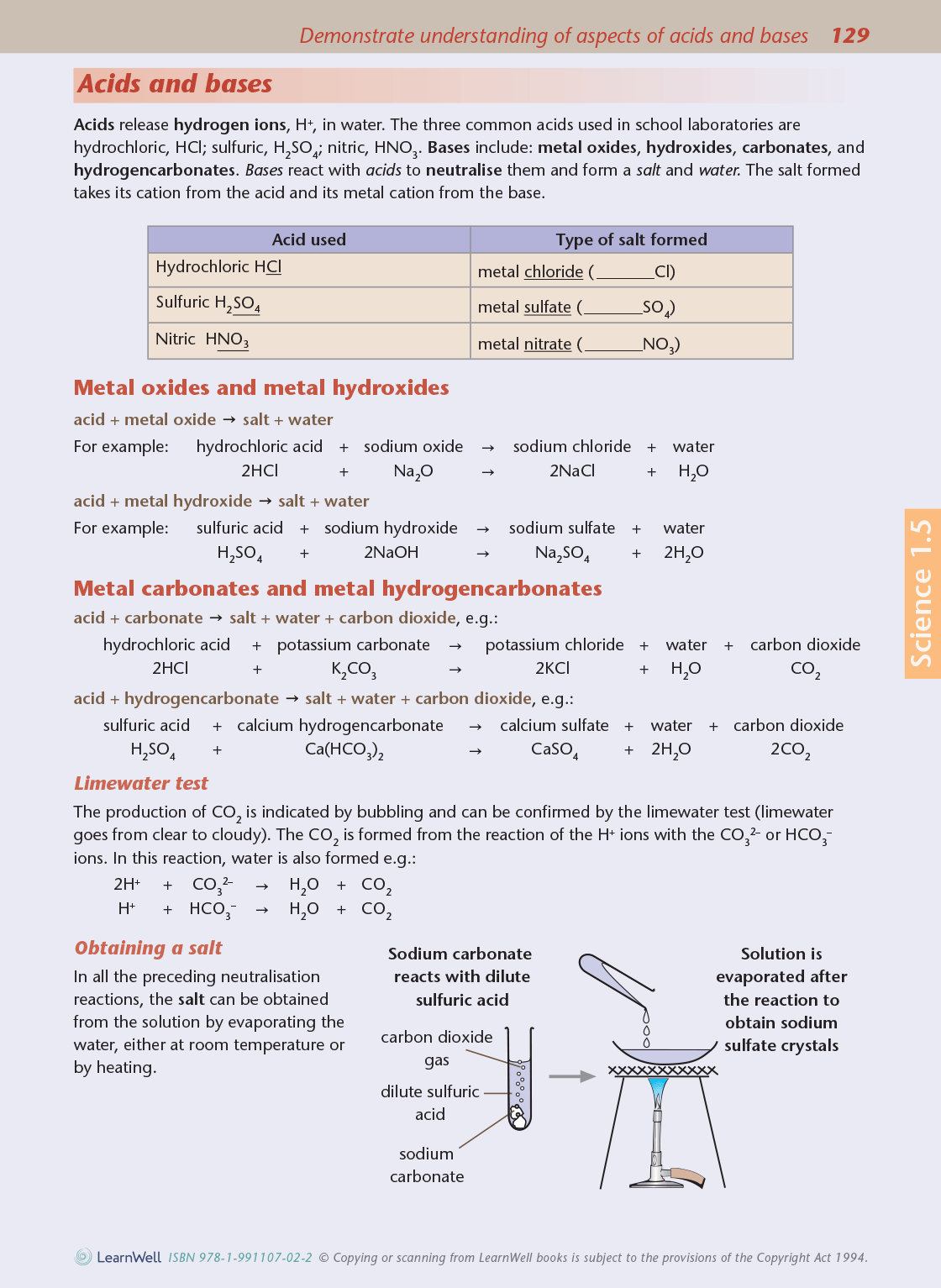 Learnwell Level 1 Chemistry AME Workbook – NCEA Study Guide NZ