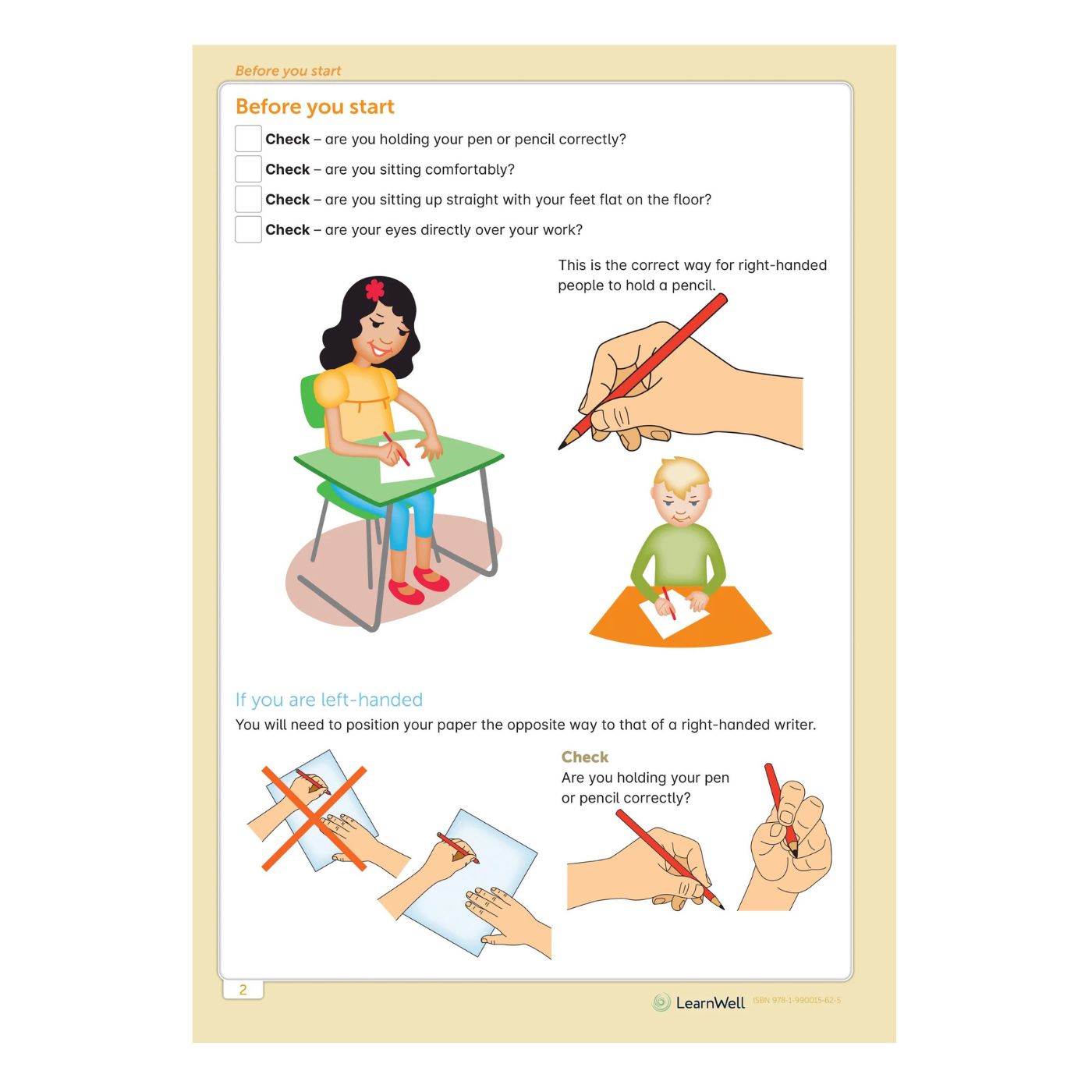 Learnwell Senior Handwriting Start Right Workbook Ages 9 to 12 Years