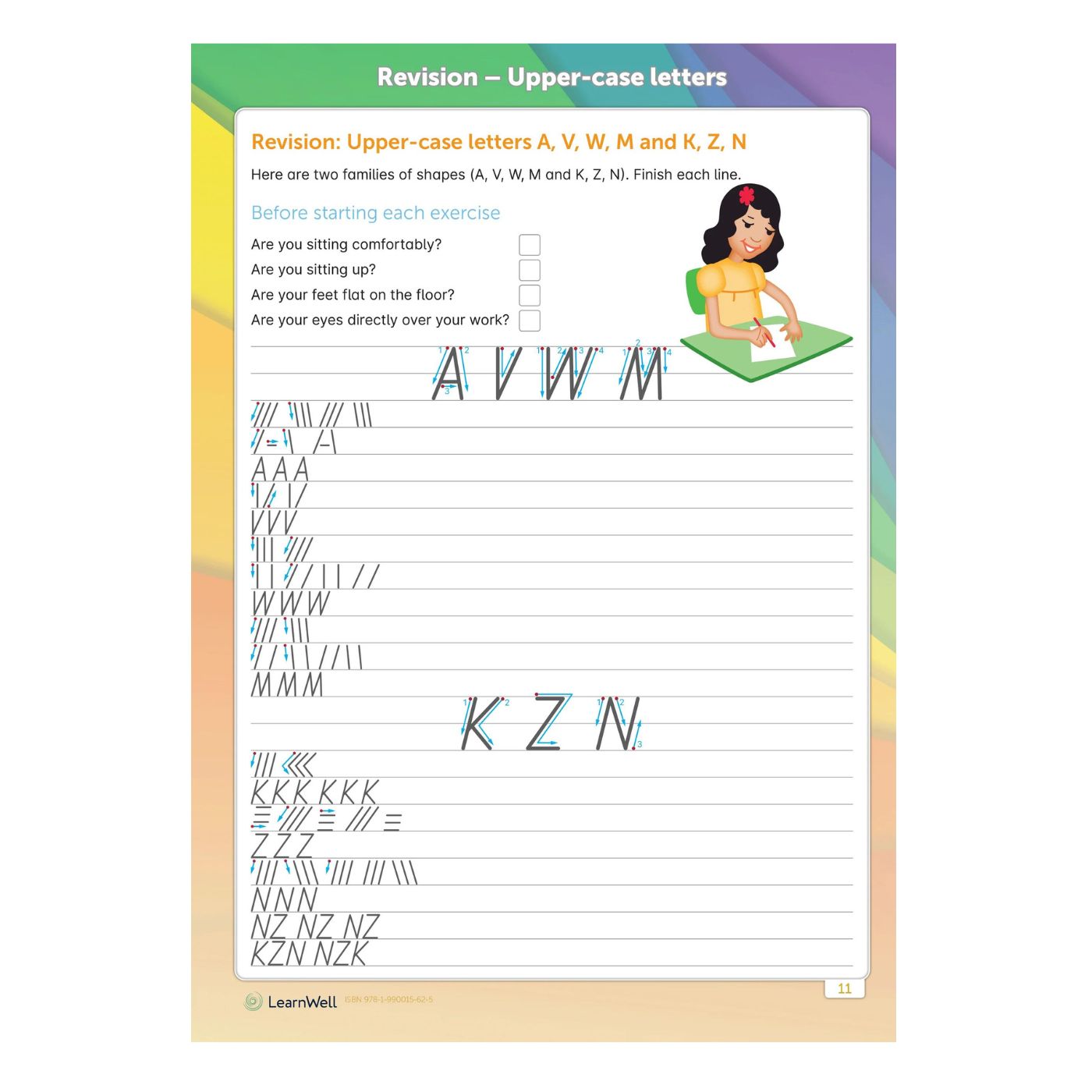 Learnwell Senior Handwriting Start Right Workbook Ages 9 to 12 Years